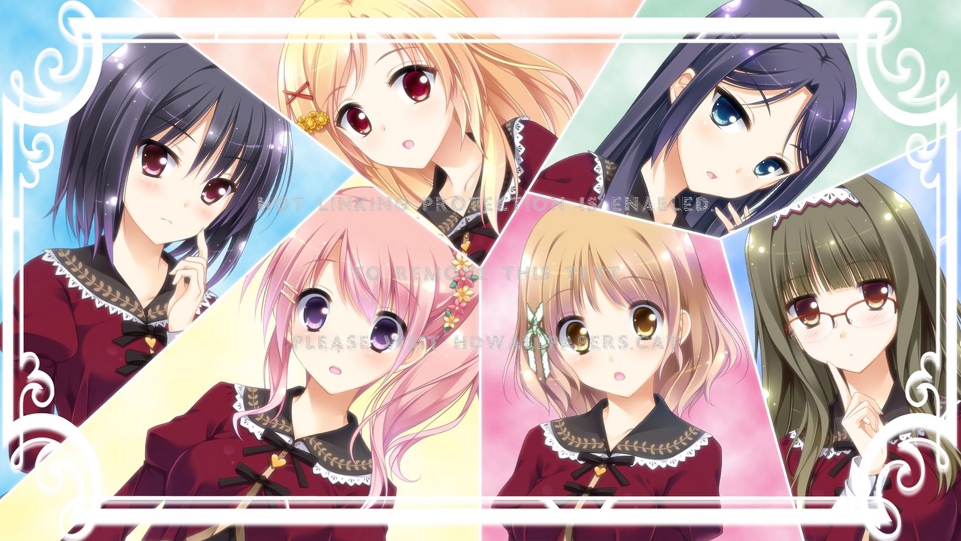 best friends bff girl anime game cg arts