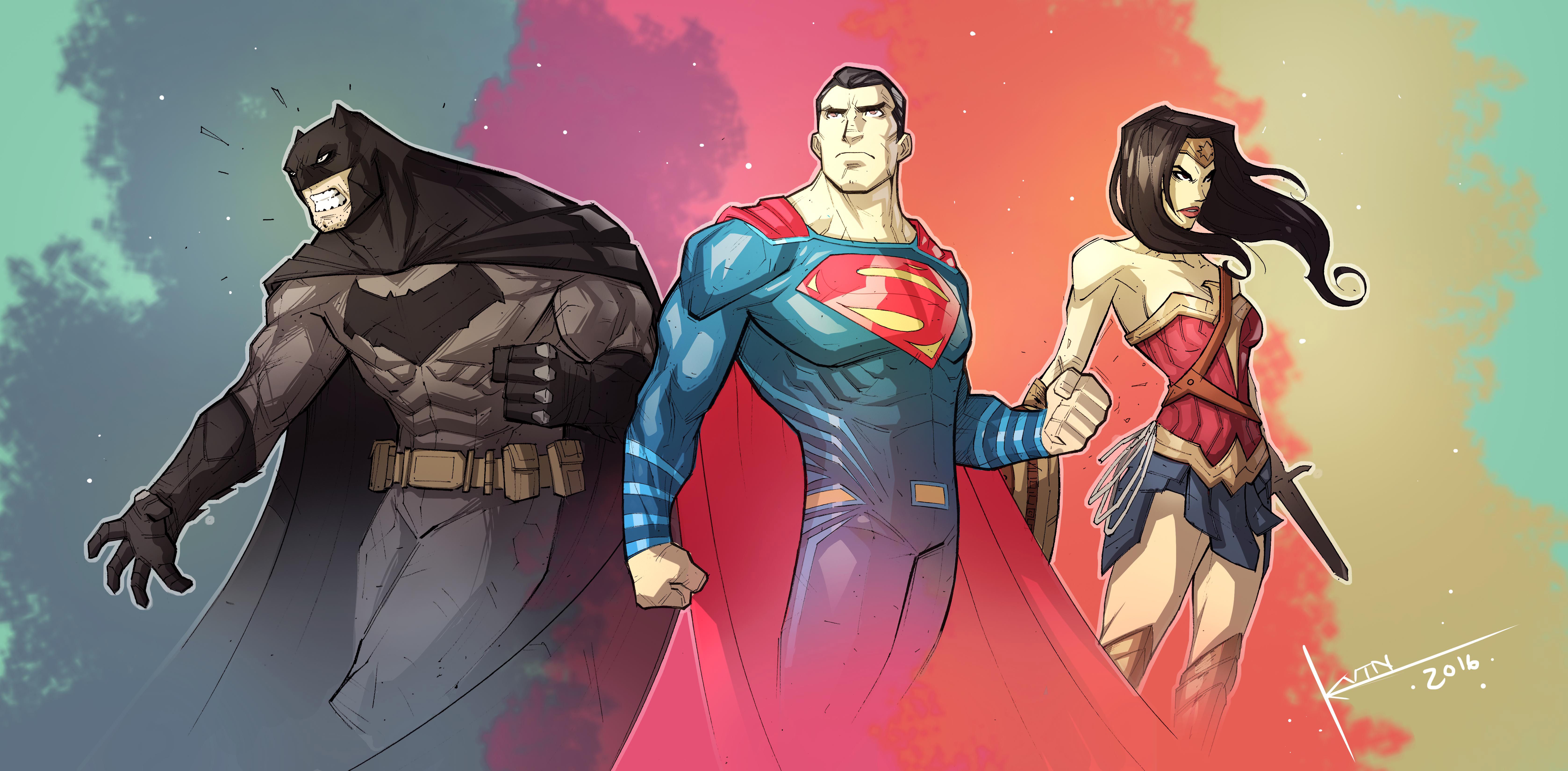 Superman Wonder Woman Batman 5k Heroicly, HD Superheroes, 4k