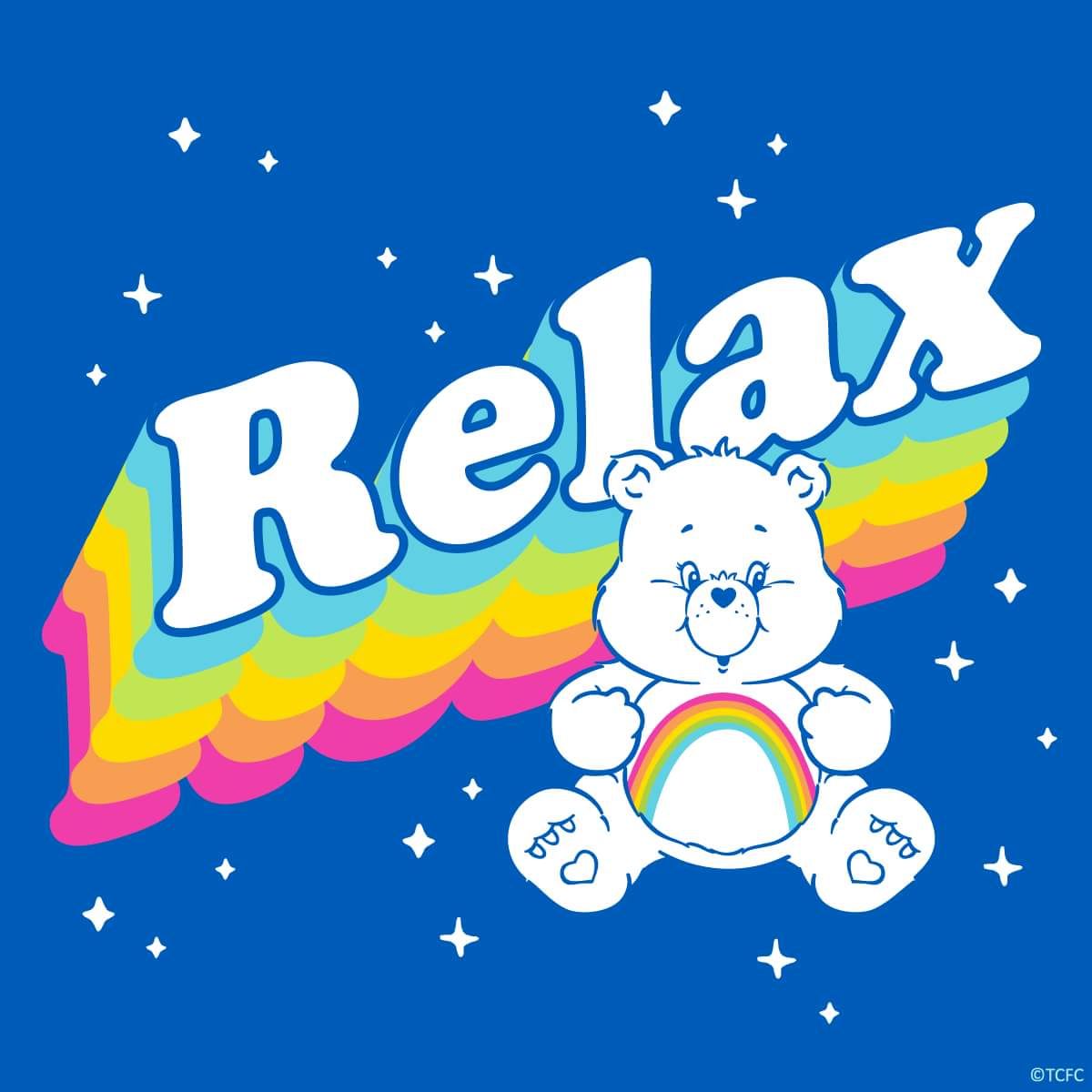 Relax with cheer. Care bears, Cyberpunk aesthetic