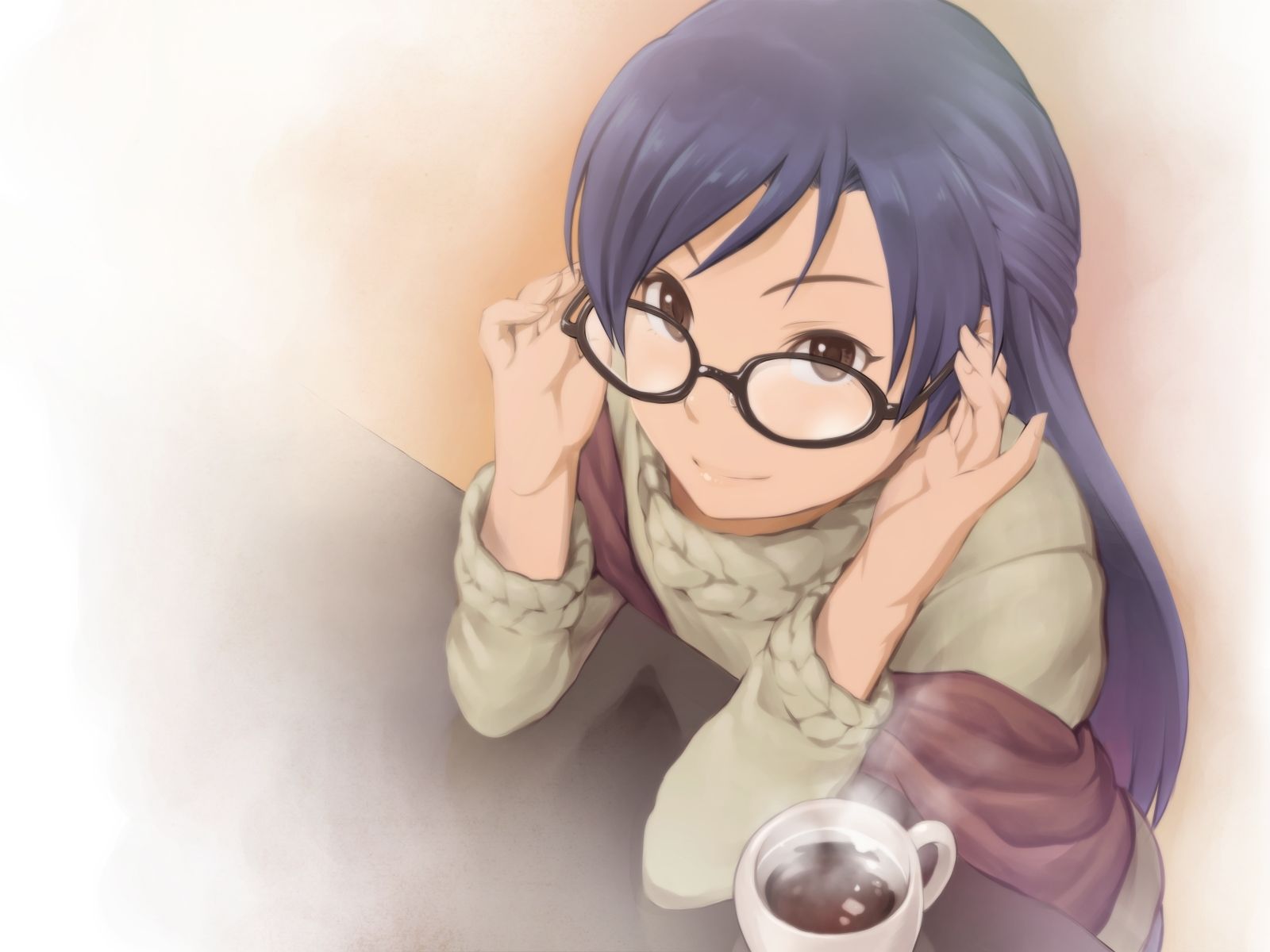 Anime Girl Glasses Wallpapers - Wallpaper Cave