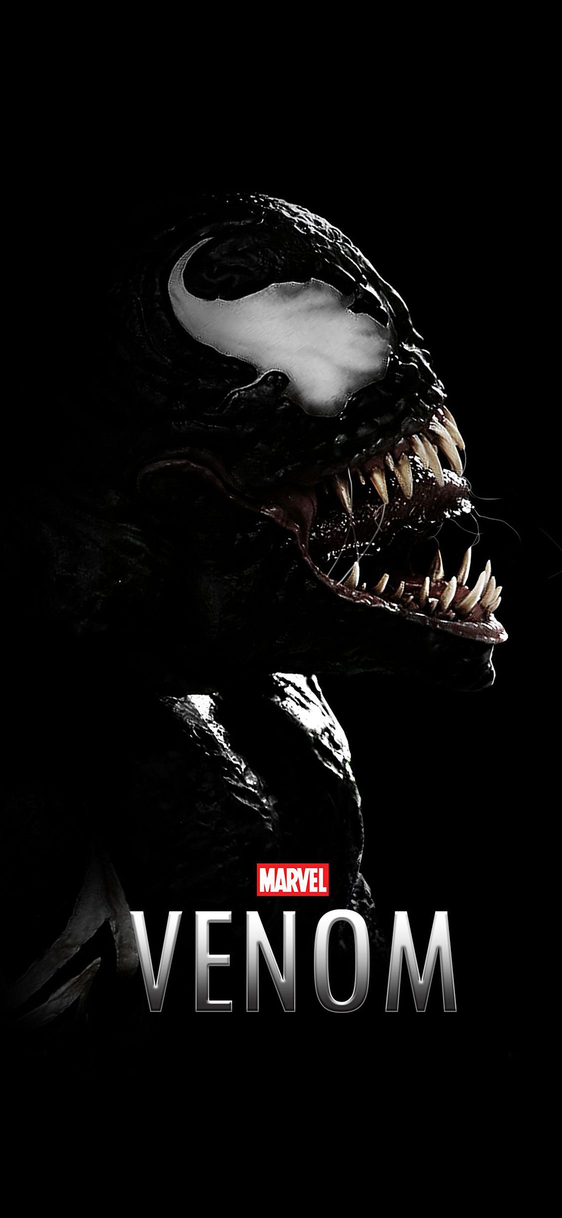Venom Dark Marvel Hero Dark Logo Art Wallpaper