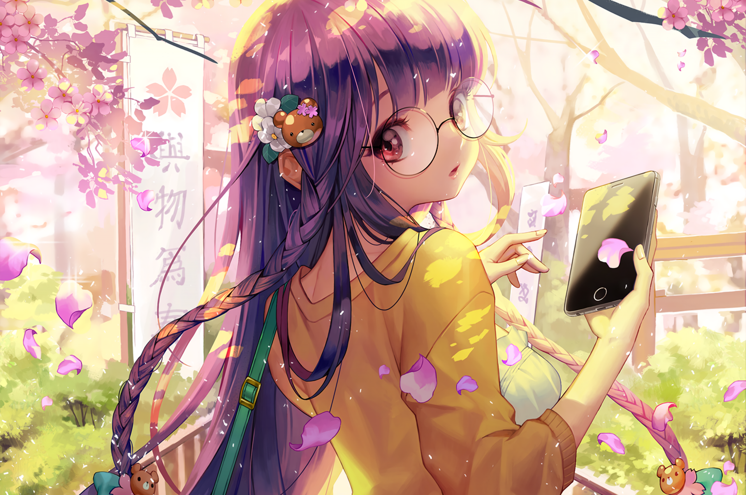 Anime Girl With Glasses Wallpapers - Wallpaper Cave