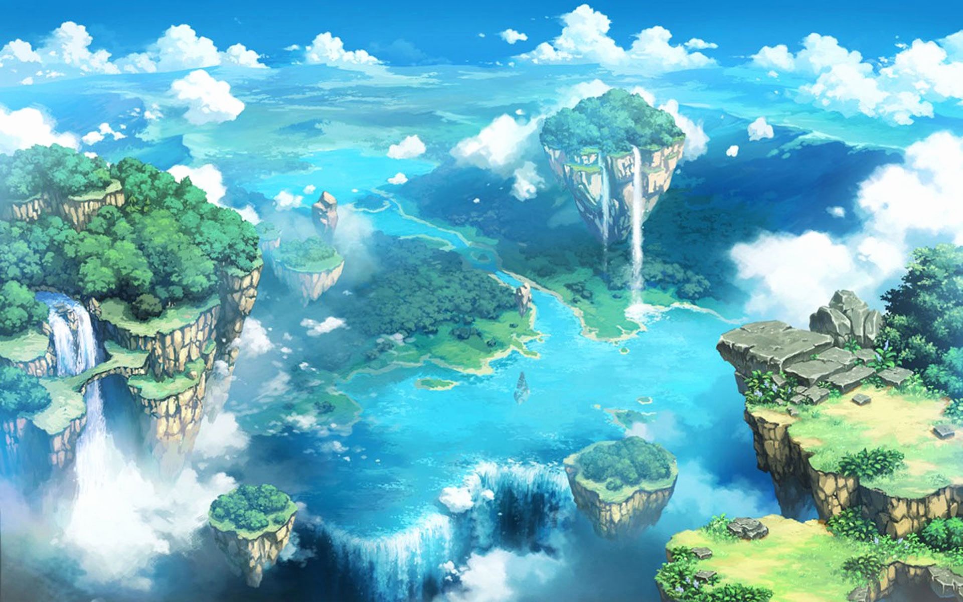 Anime Landscape Beautiful Beautiful Anime Wallpaper
