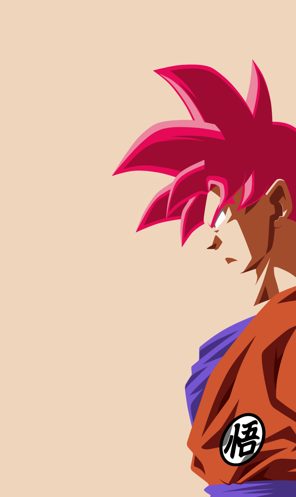 Goku Minimalist Wallpaper