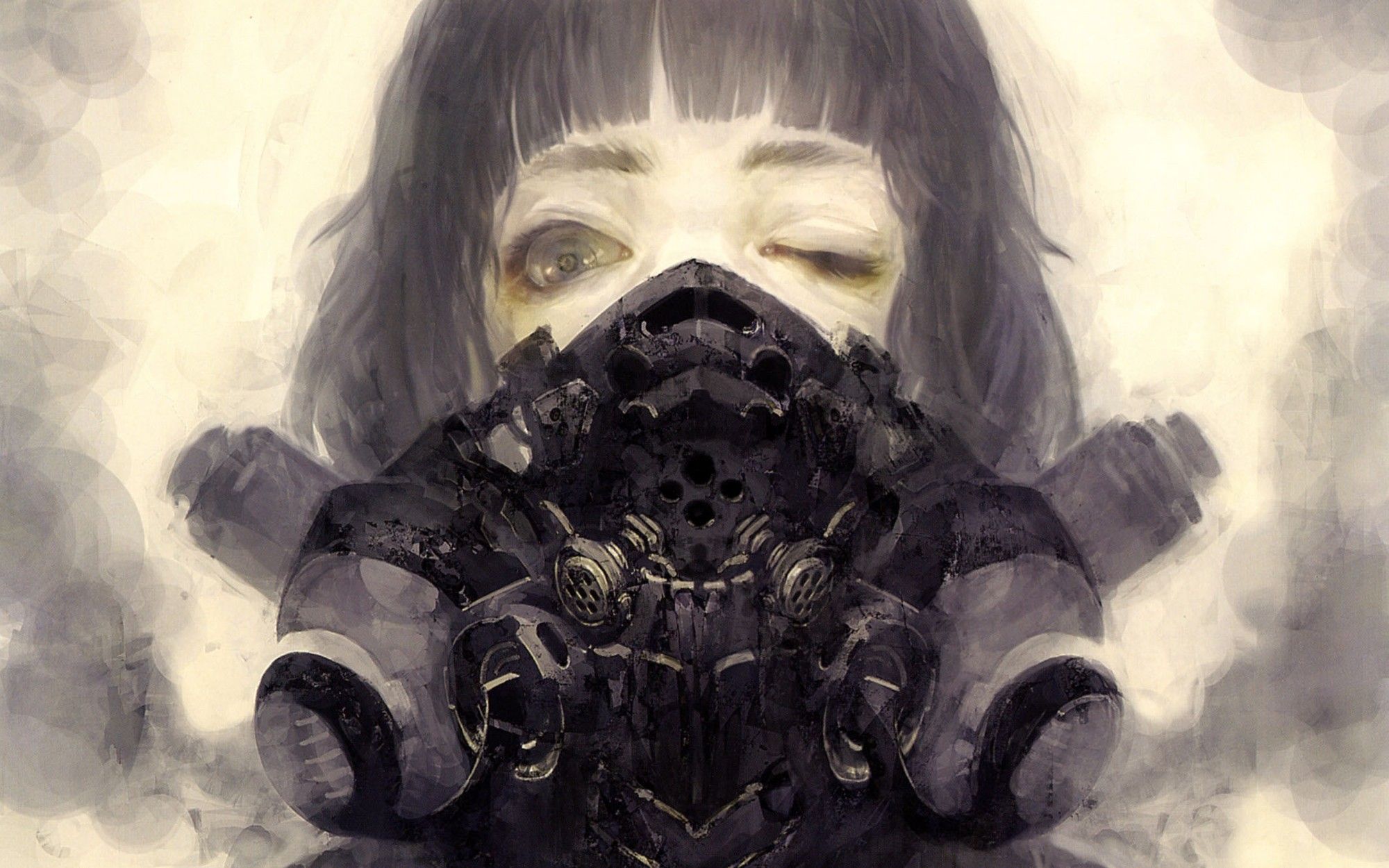 anime characters with gas masks