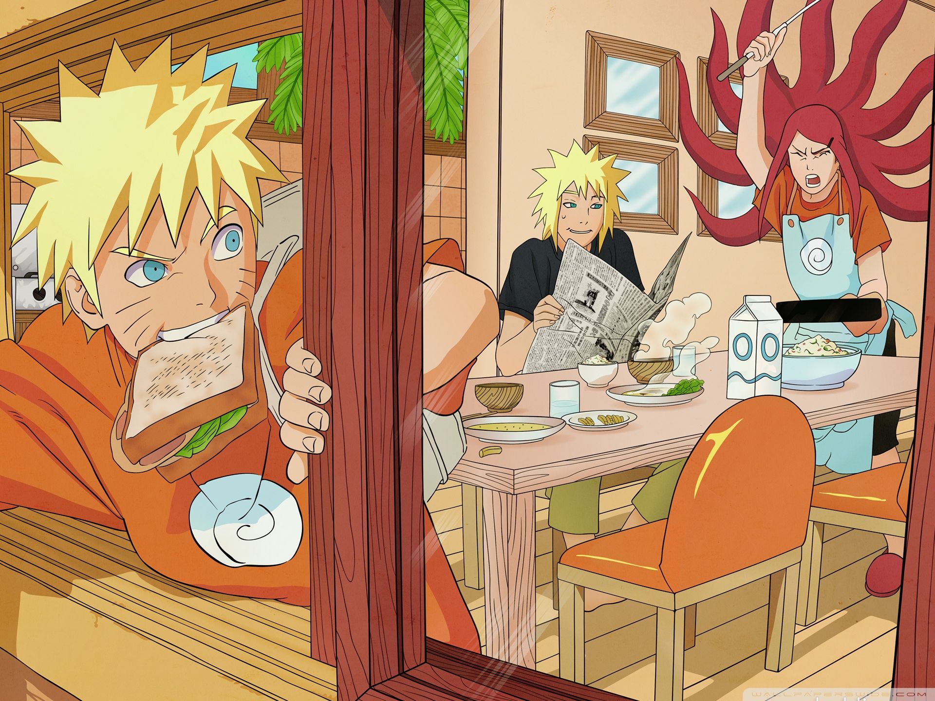 Naruto Uzumaki Family Ultra HD Desktop Background Wallpaper