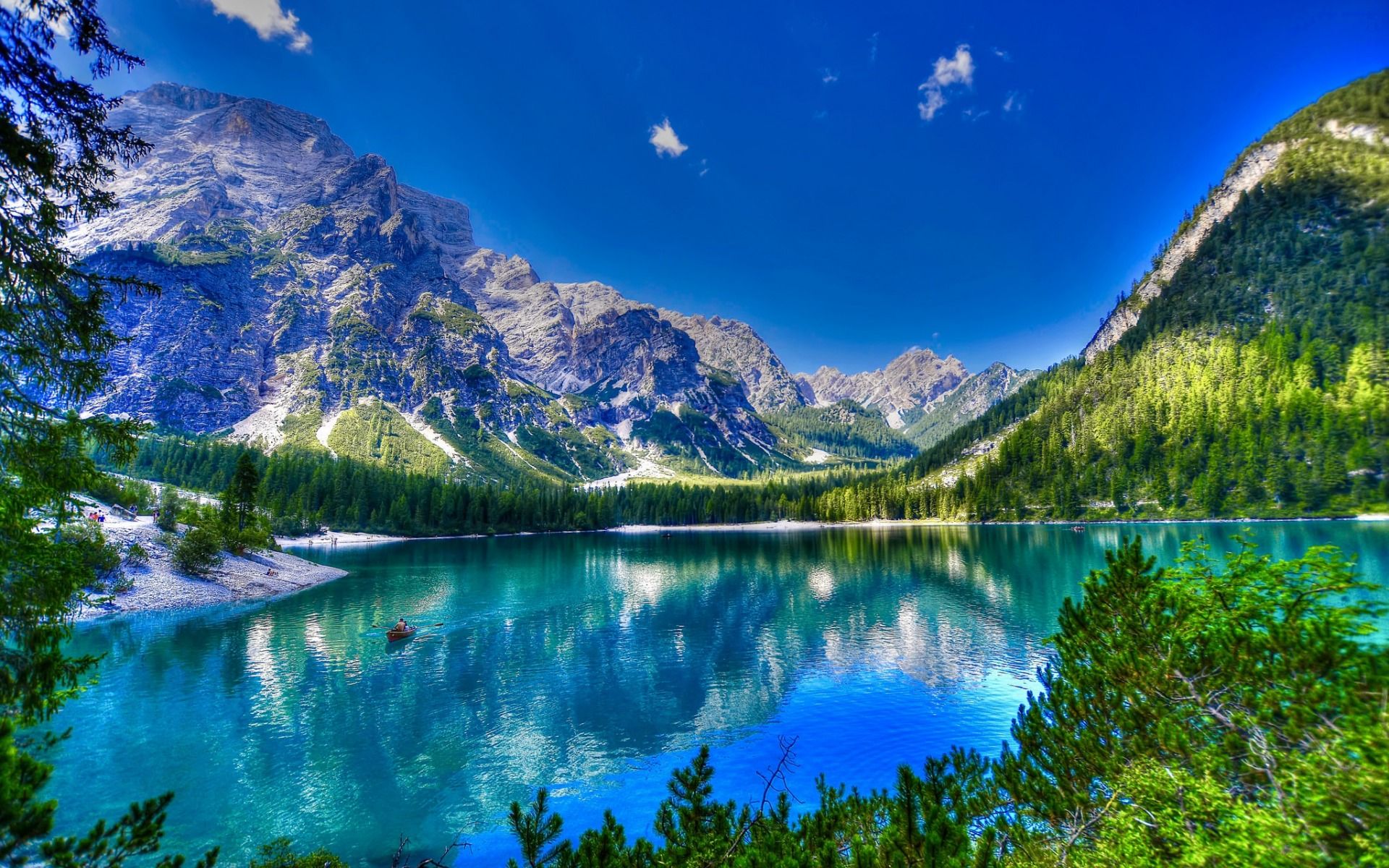 Lago Di Braies Italy Wallpapers Wallpaper Cave