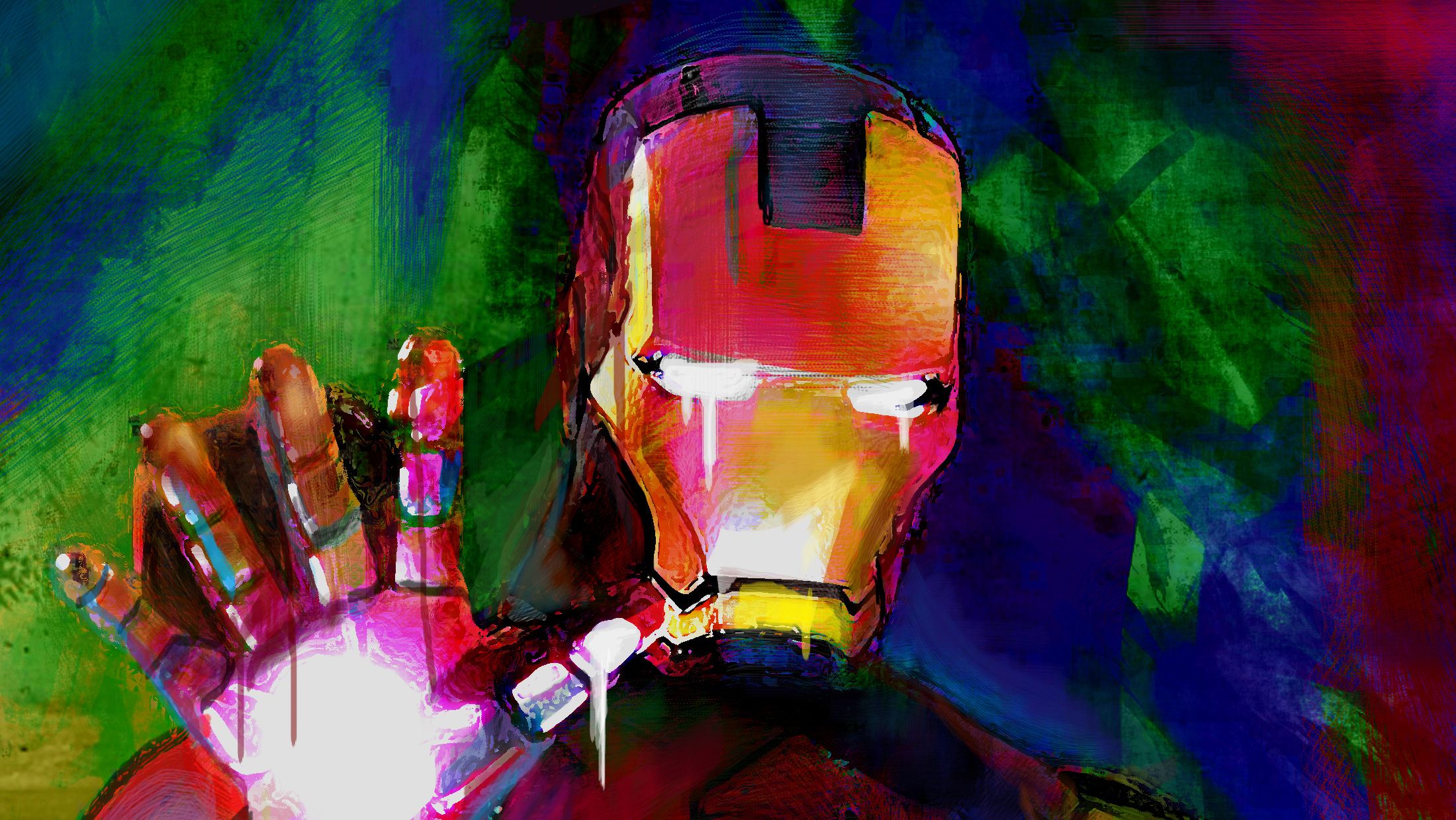 Iron Man Paint Color Art, HD Superheroes, 4k Wallpaper, Image