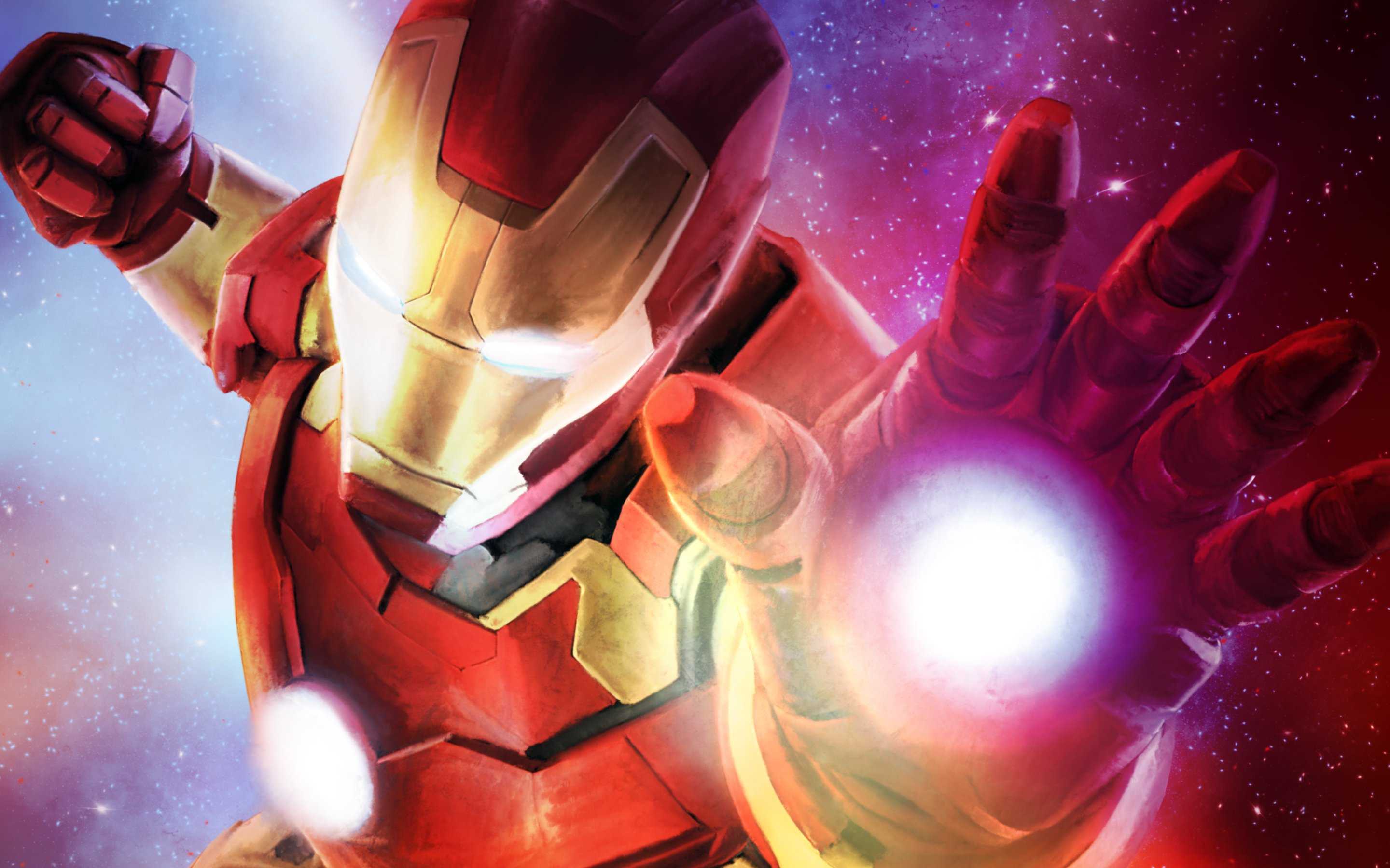 Iron Man Colorful Art HD Wallpaper (2880x1800)