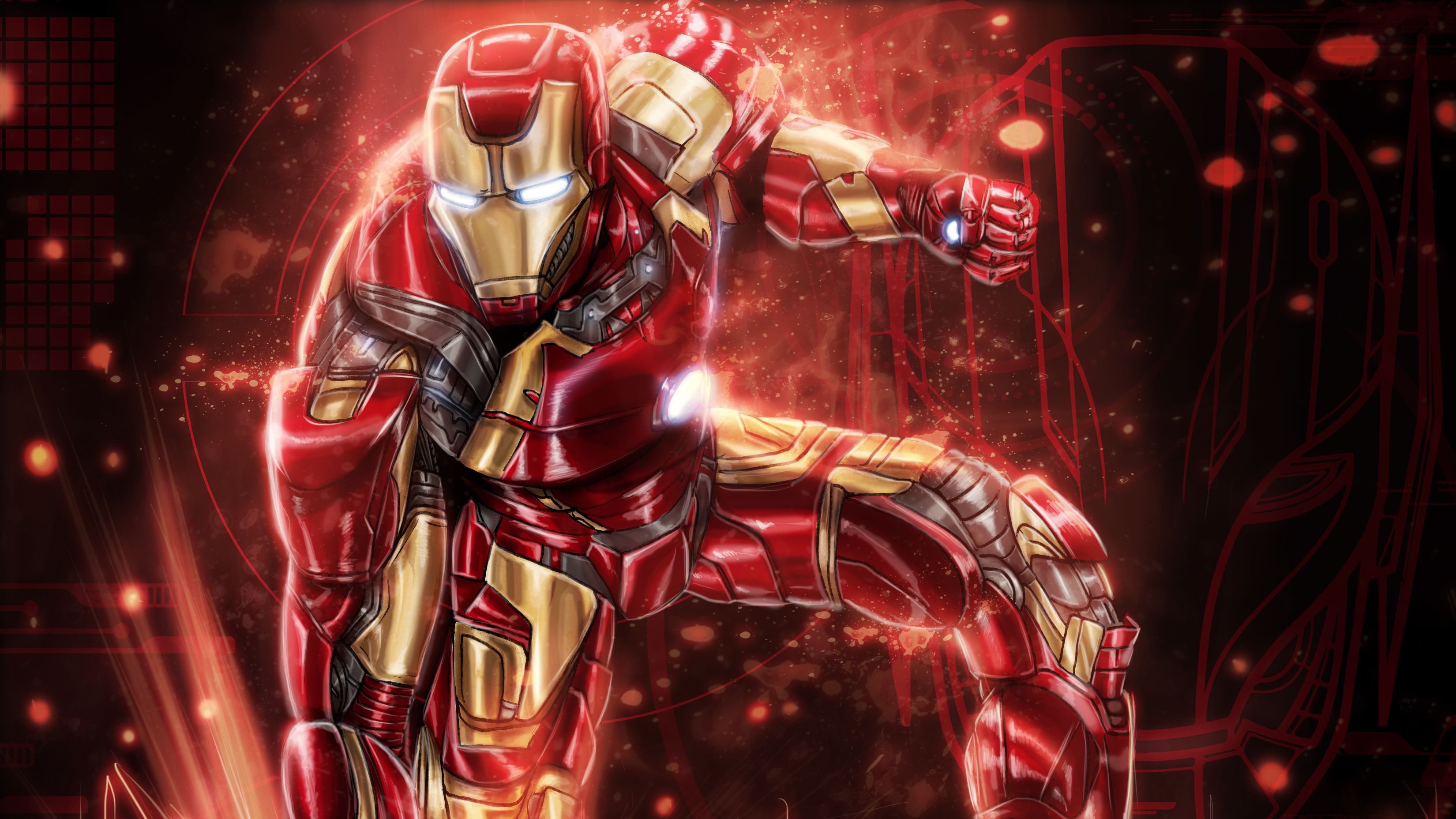 Colorful Iron Man Art 2560x1024 Resolution HD 4k