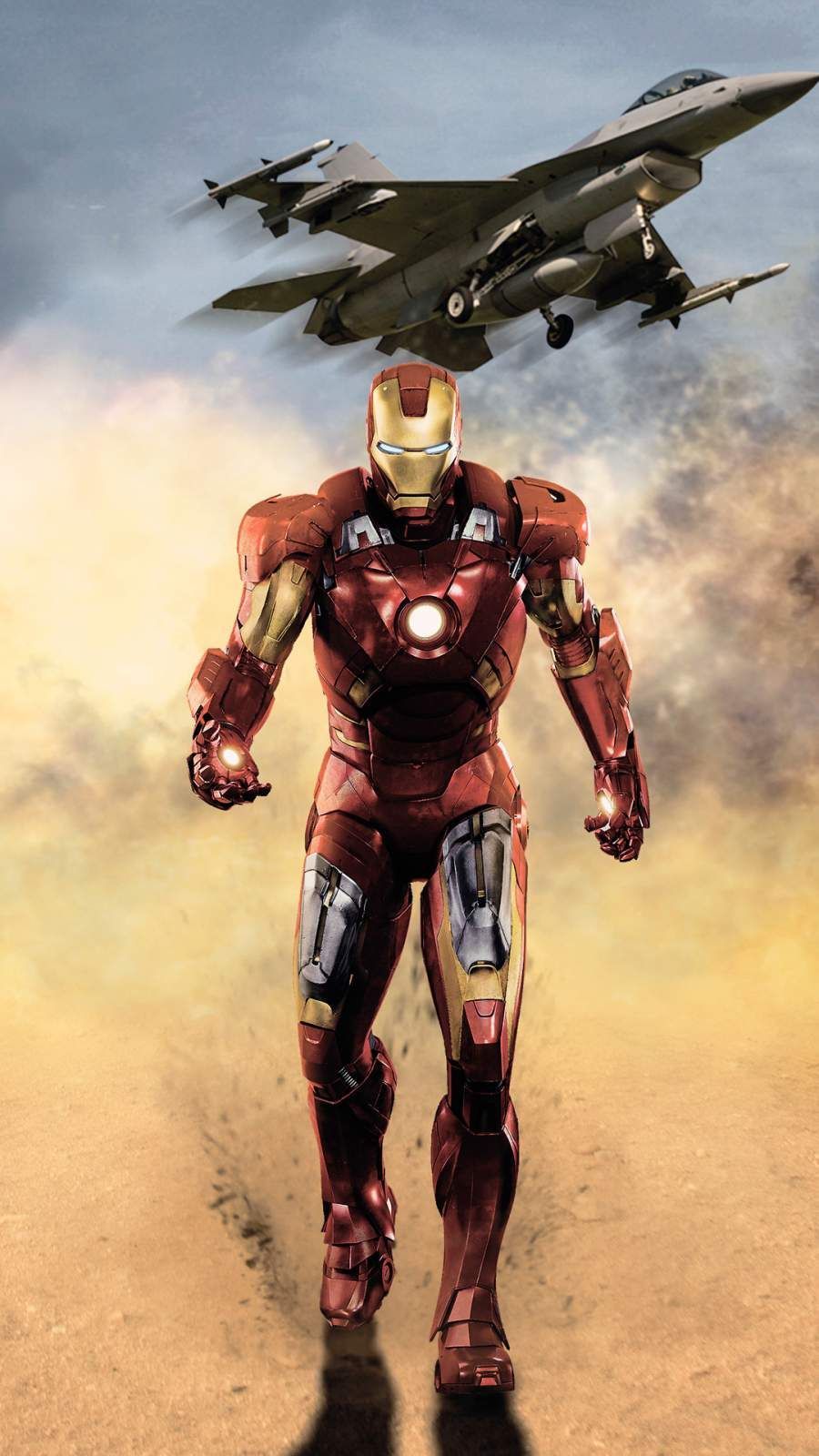 Iron Man Vs Fighter Jet IPhone Wallpaper. Iron man HD wallpaper