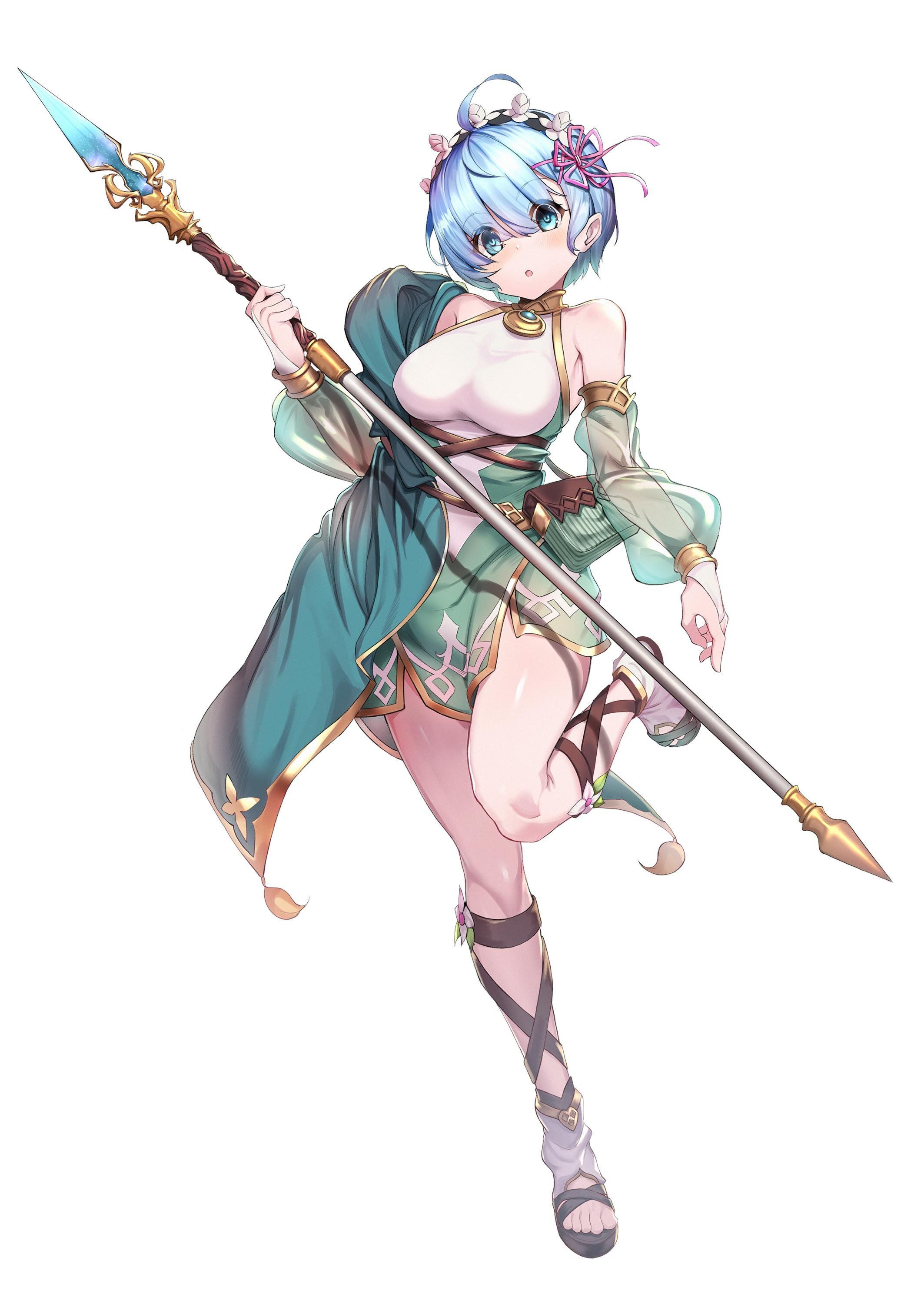 Rem Cosplaying Kokkoro Re:Zero. Princess Connect! Re:Dive