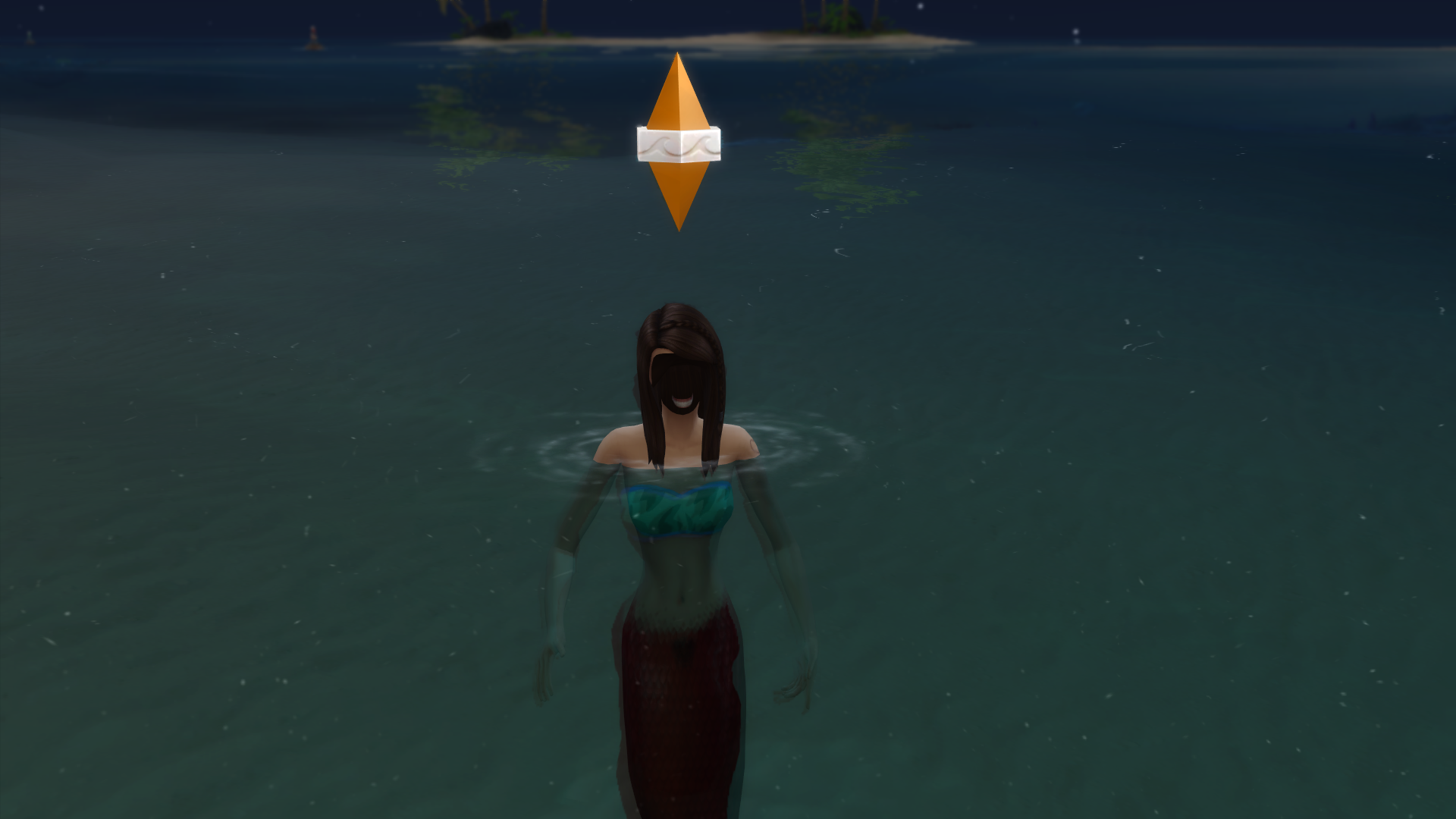 Well that is one scary mermaid