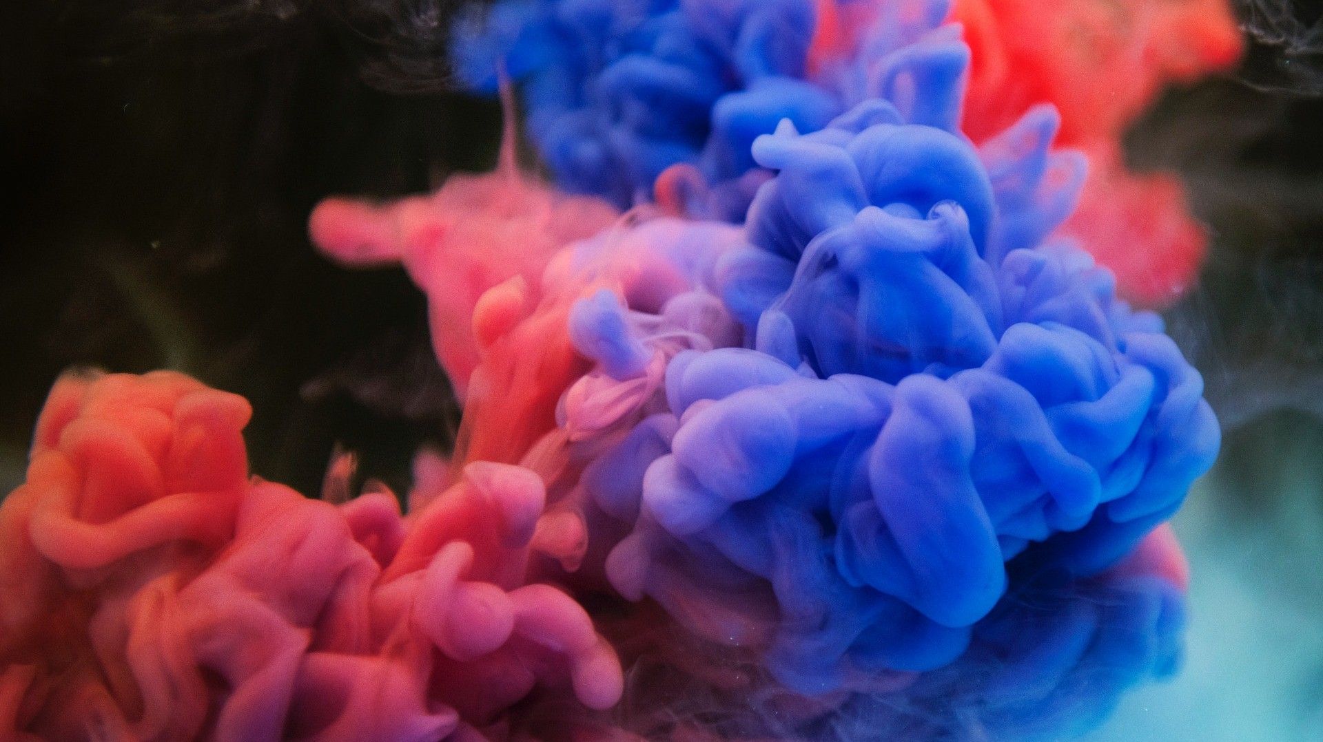 Red And Blue Smoke Creative Design Wallpaper And Blue Smoke