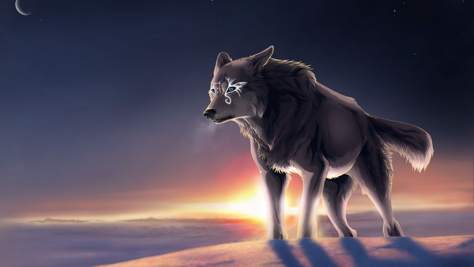 Sad Anime Wolf Wallpapers - Wallpaper Cave