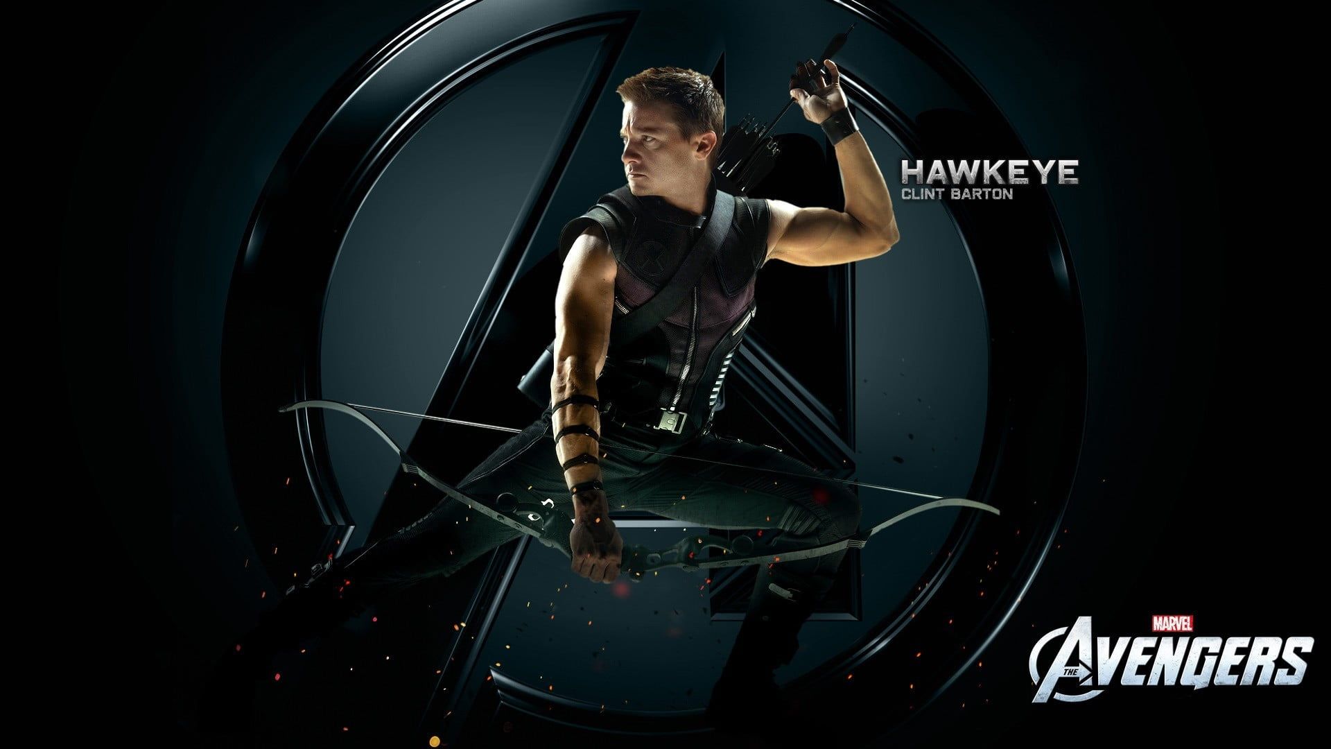 Marvel Avengers digital wallpaper, Hawkeye, Clint Barton, Jeremy