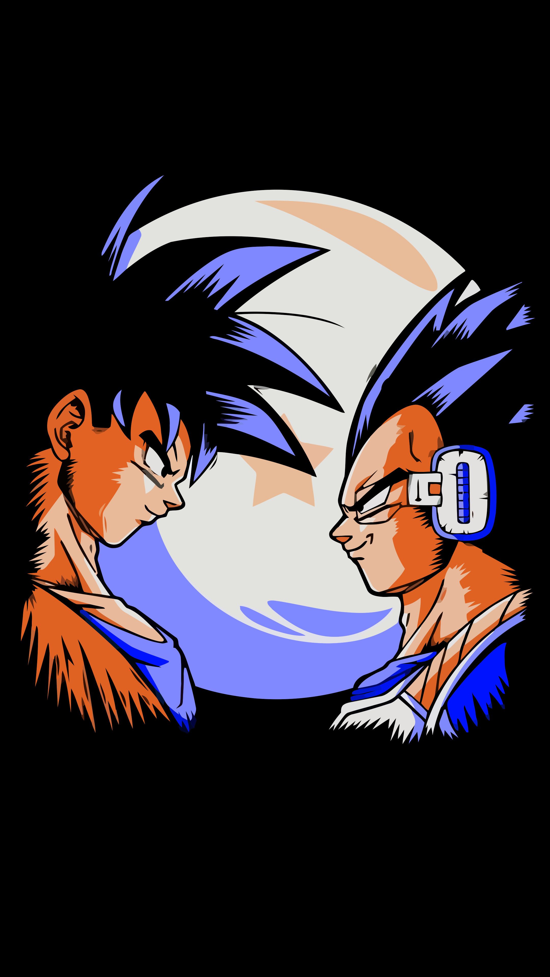Super Saiyan Goku Vs Vegeta iPhone Wallpaper