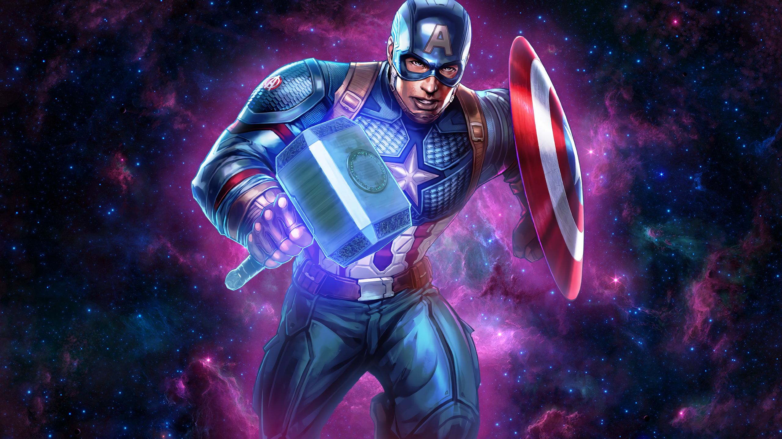 Captain America Shield And Hammer 1440P Resolution HD 4k