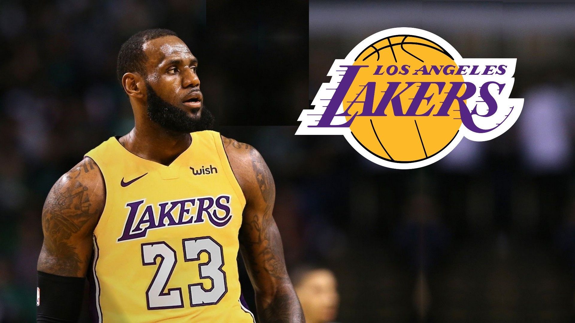 LeBron James Lakers Jersey Desktop Wallpaper is the perfect High