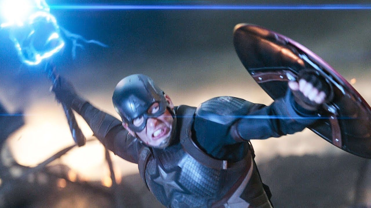 Captain America Lifts Thor's Hammer Mjolnir Scene 4 ENDGAME (2019) Movie CLIP HD