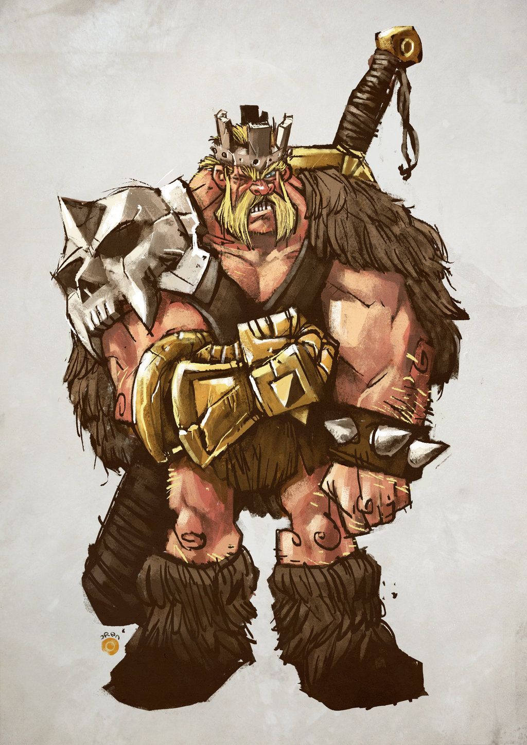 clash of clans barbarian king wallpaper