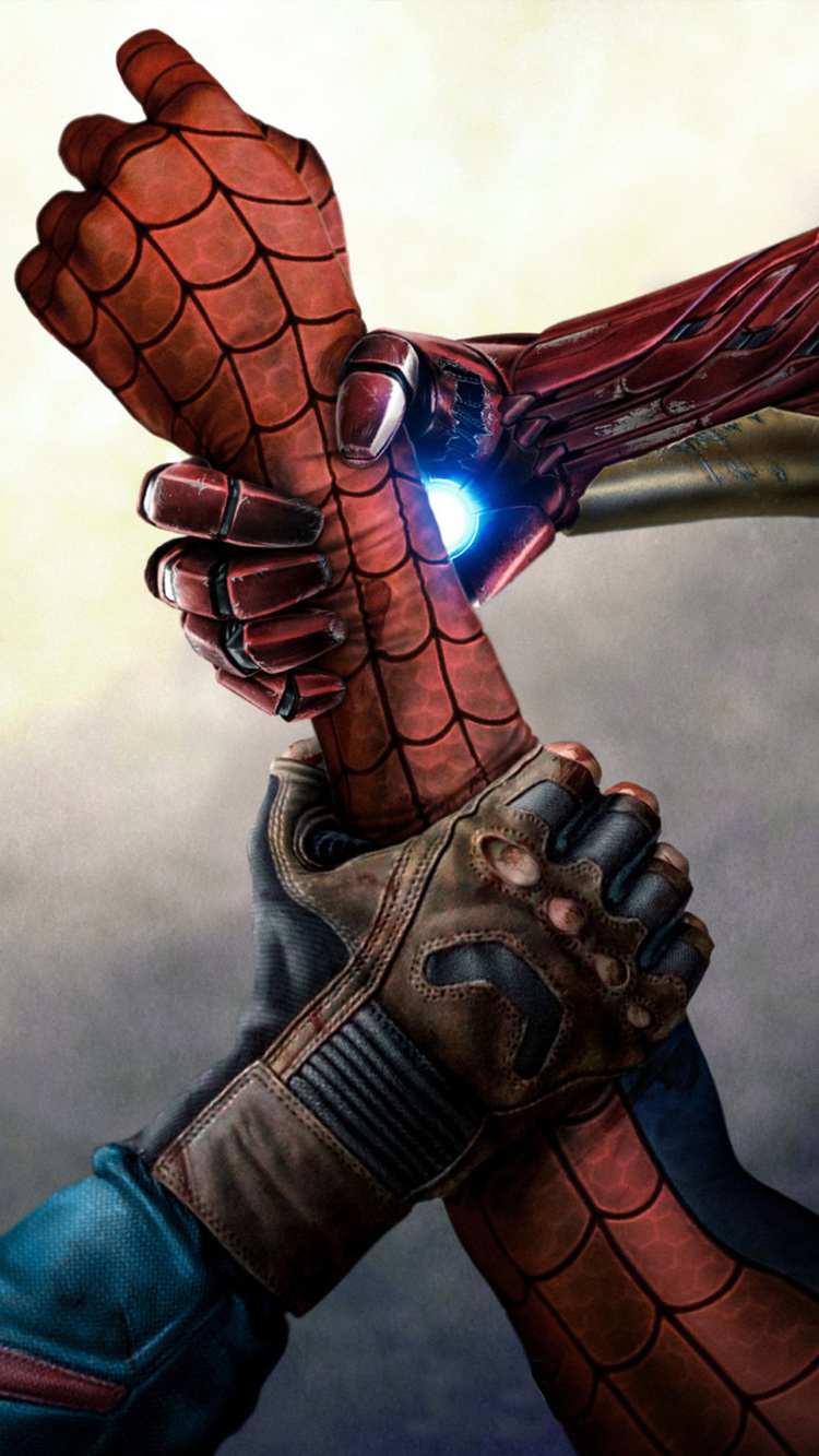 Avengers Civil War IronMan Spiderman Captain America Wallpaper