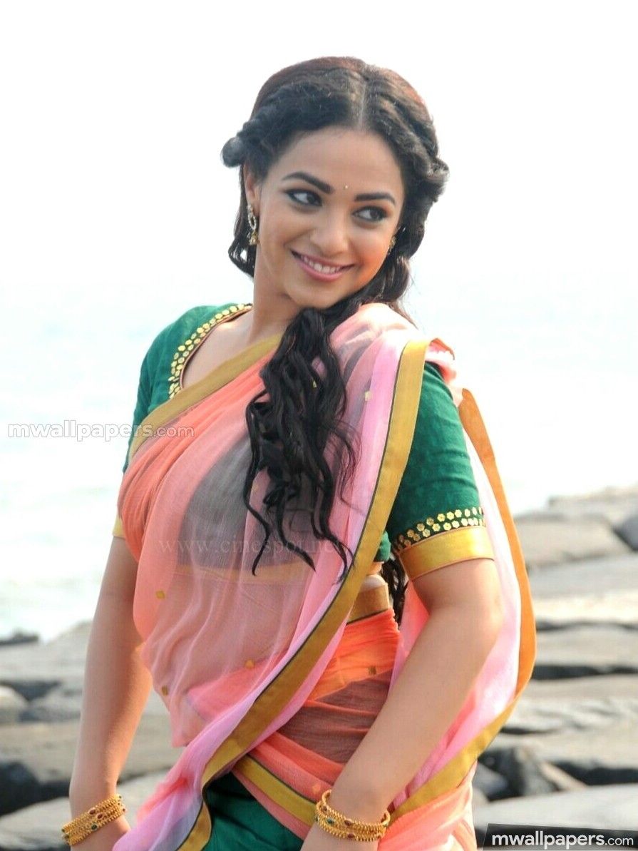 Nithya Menon Cute HD Photo Menon In Saree