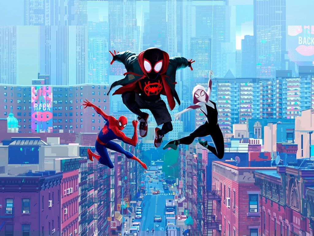 Desktop Wallpaper Movie, Fan Art, Spider Man: Into The Spider
