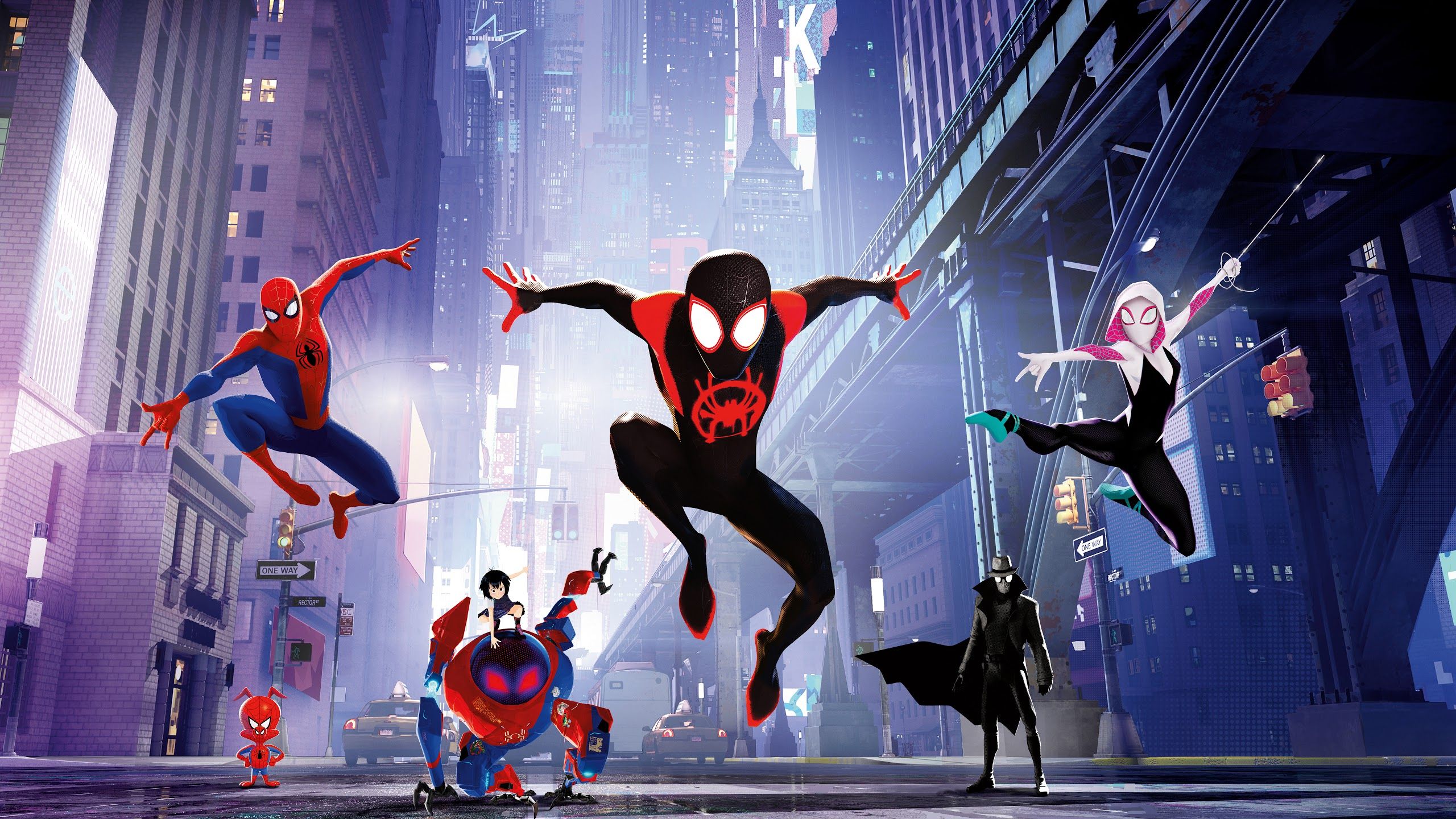 Spider Man: Into The Spider Verse Characters 8K Wallpaper