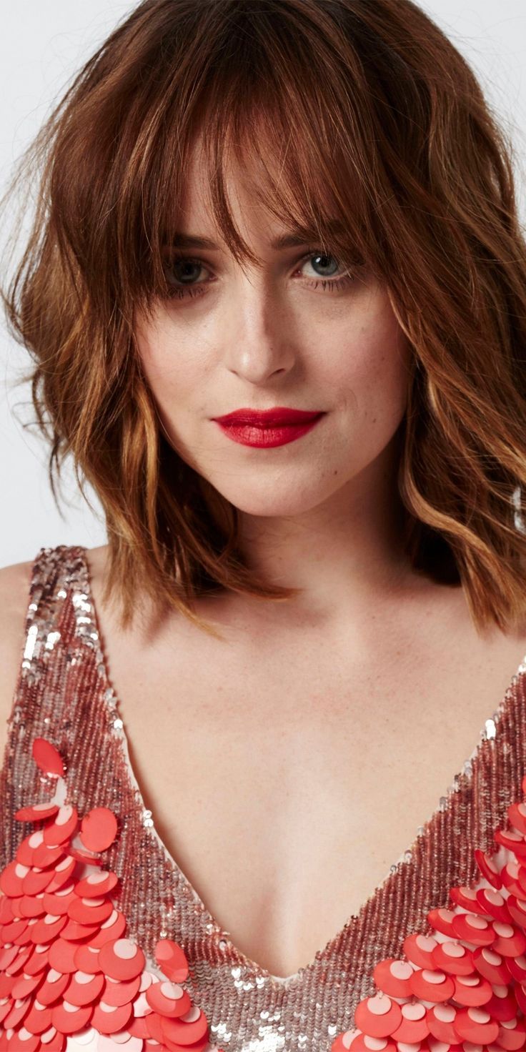 Mind Blowing Wallpaper Pretty Model, Red Lips, Dakota Johnson
