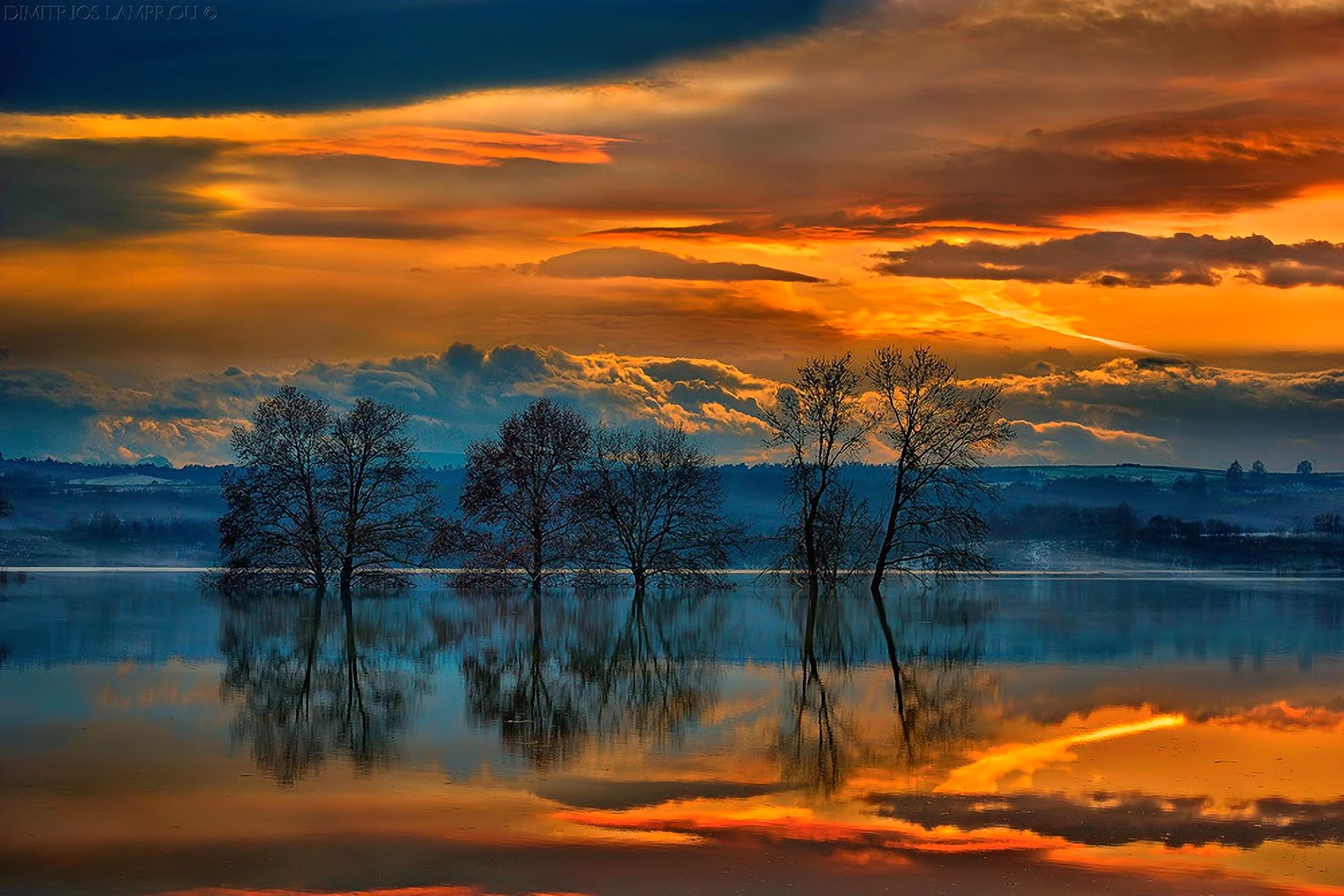 Lake Trees Sky Clouds Hd Wallpapers Wallpaper Cave