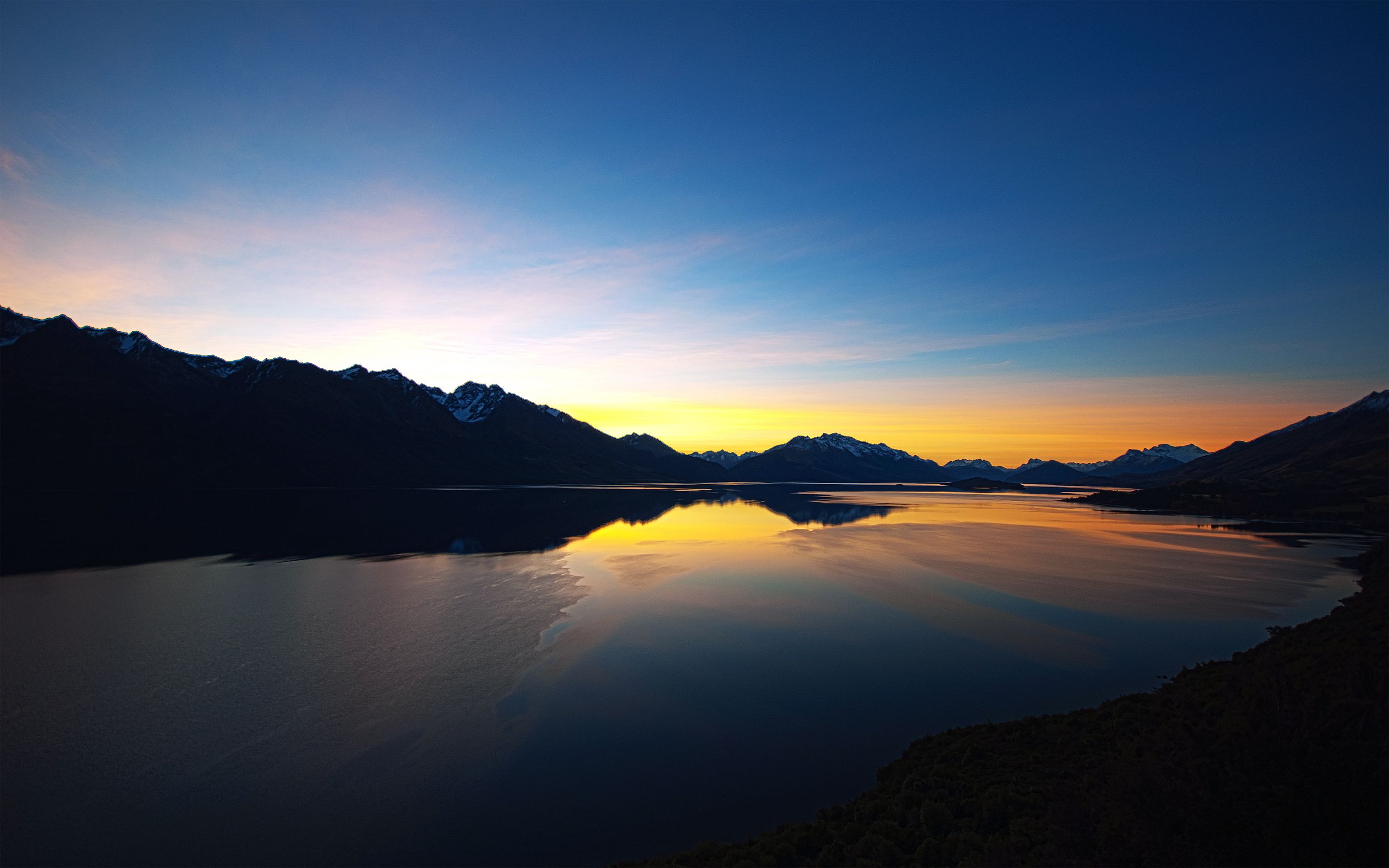 Free download Lake Sunset HD Wallpaper [2880x1800]