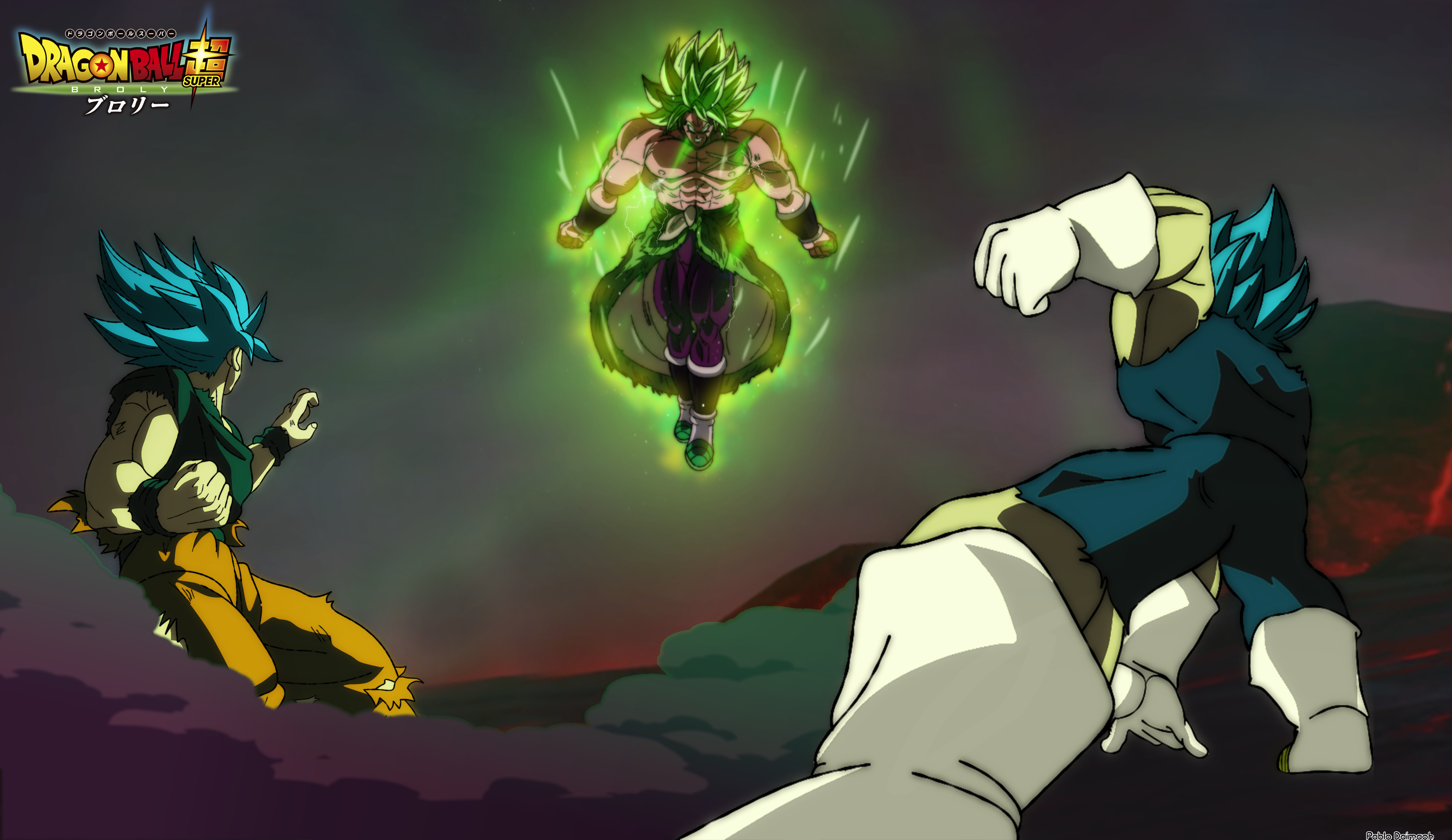 Super Saiyan Blue Goku & Vegeta trong Dragon Ball Super: Super Broly  [Dragon Ball Z Dokkan Battle Art] HD tải xuống hình nền