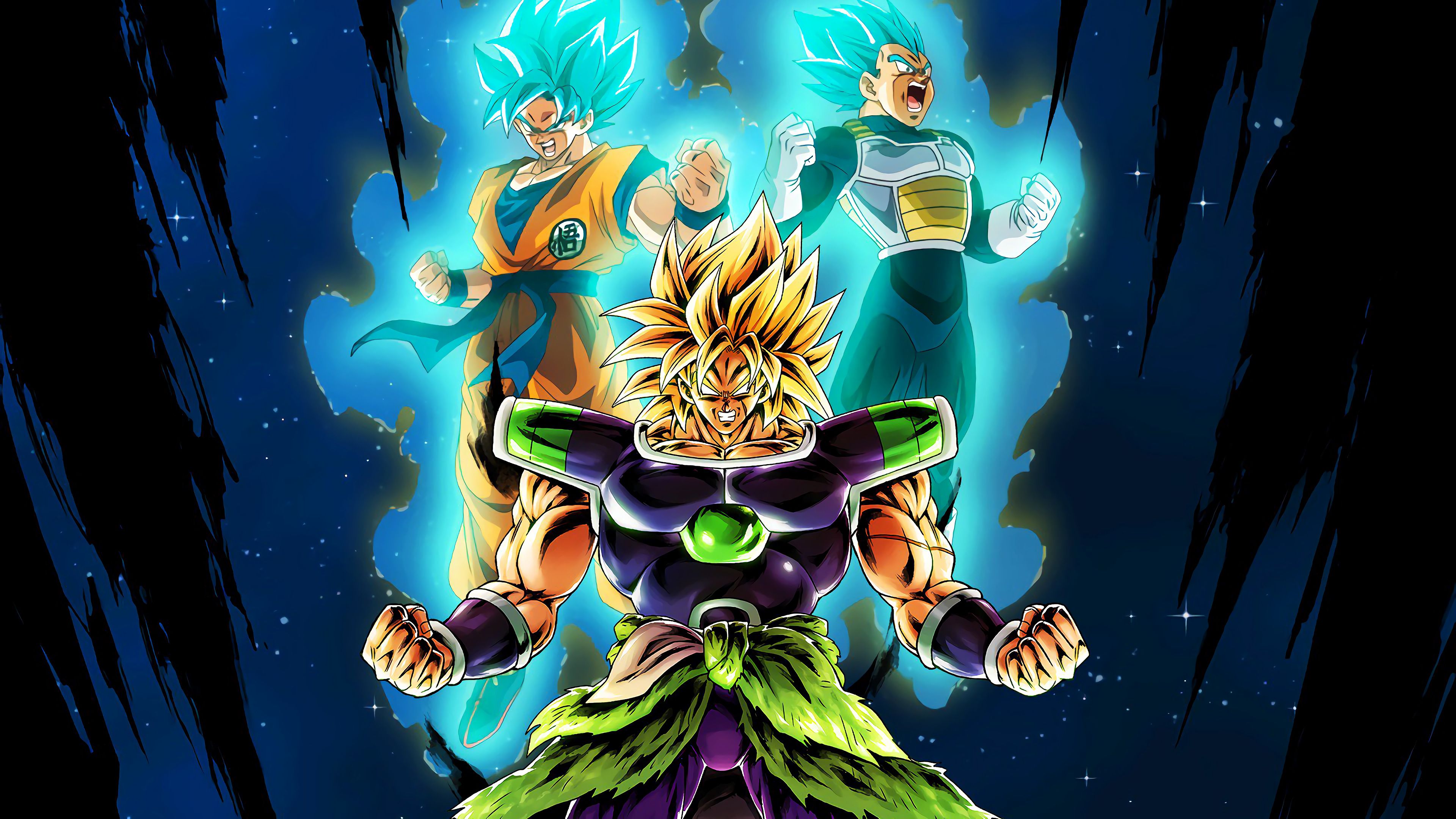 goku and vegeta vs broly