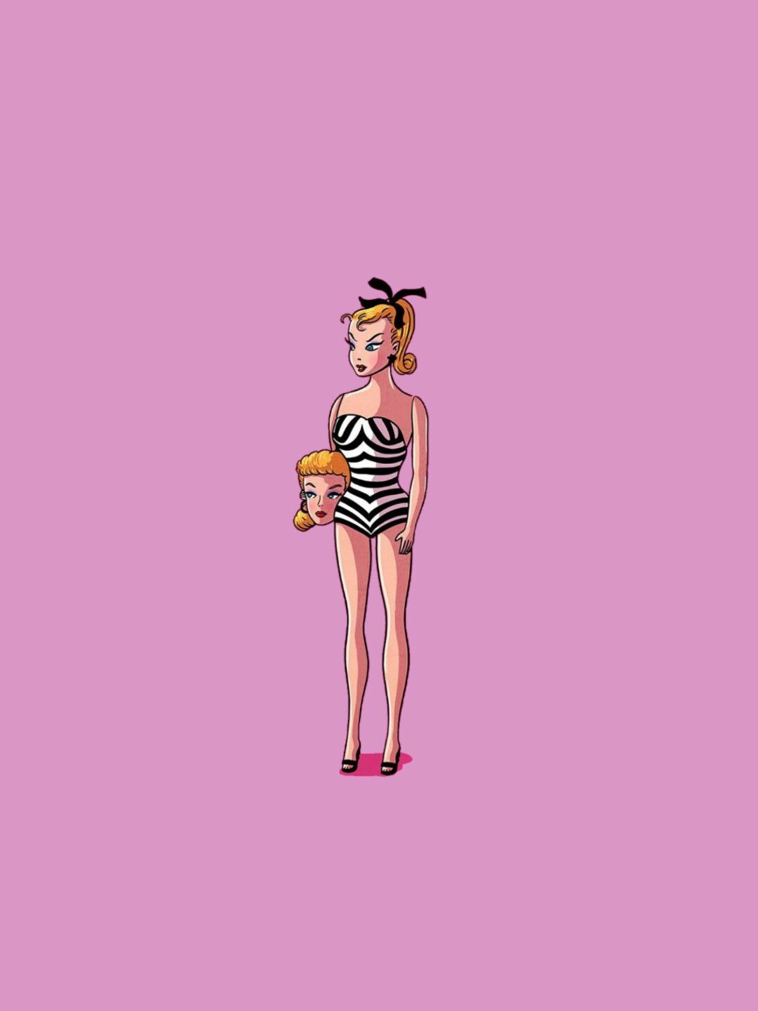 Tumblr aesthetics minimalist wallpaper barbie #wallpaper #barbie