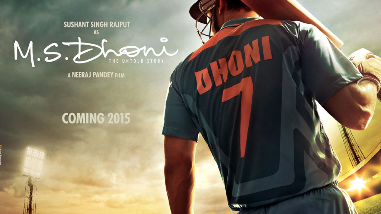 MS Dhoni Untold Story Poster 1600x900 Resolution