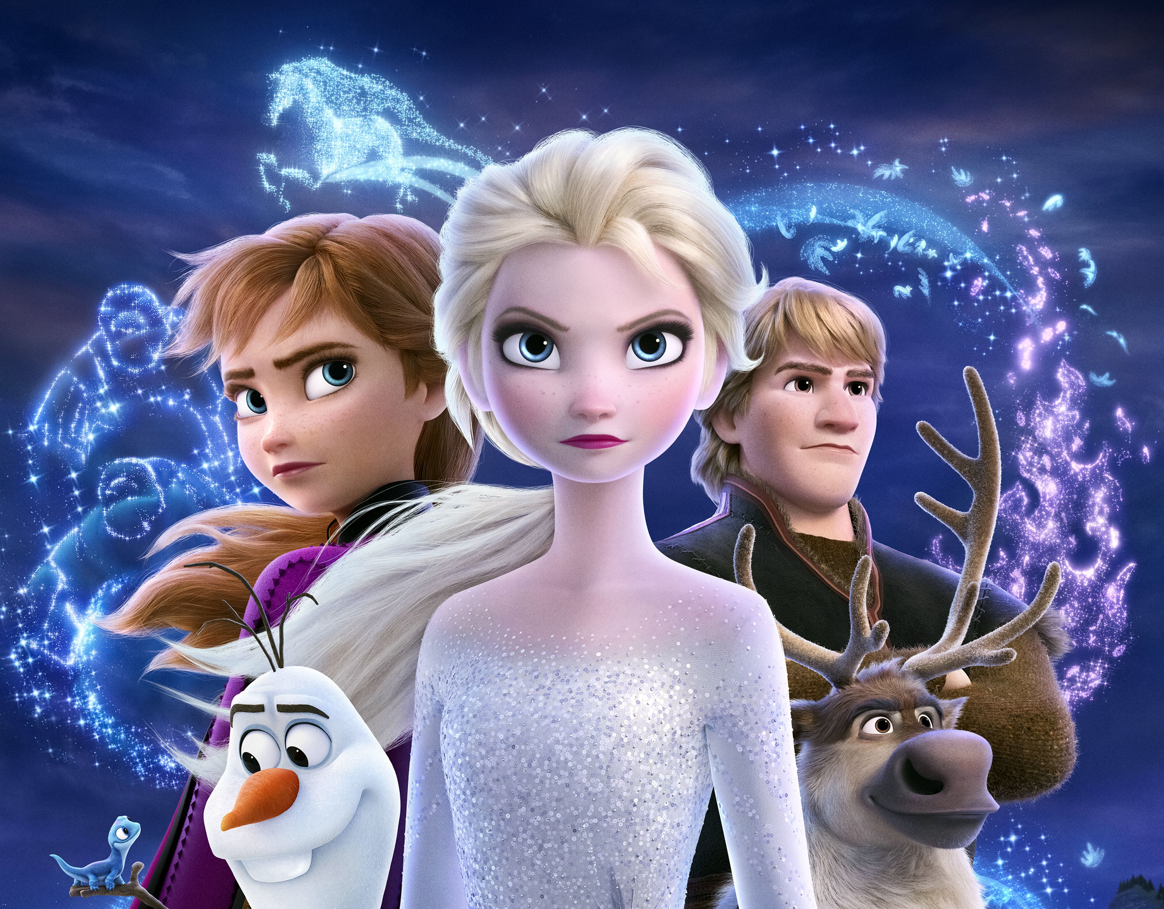 Wallpaper Frozen Queen Elsa, Hans, Anna, Olaf, Kristoff, Movies
