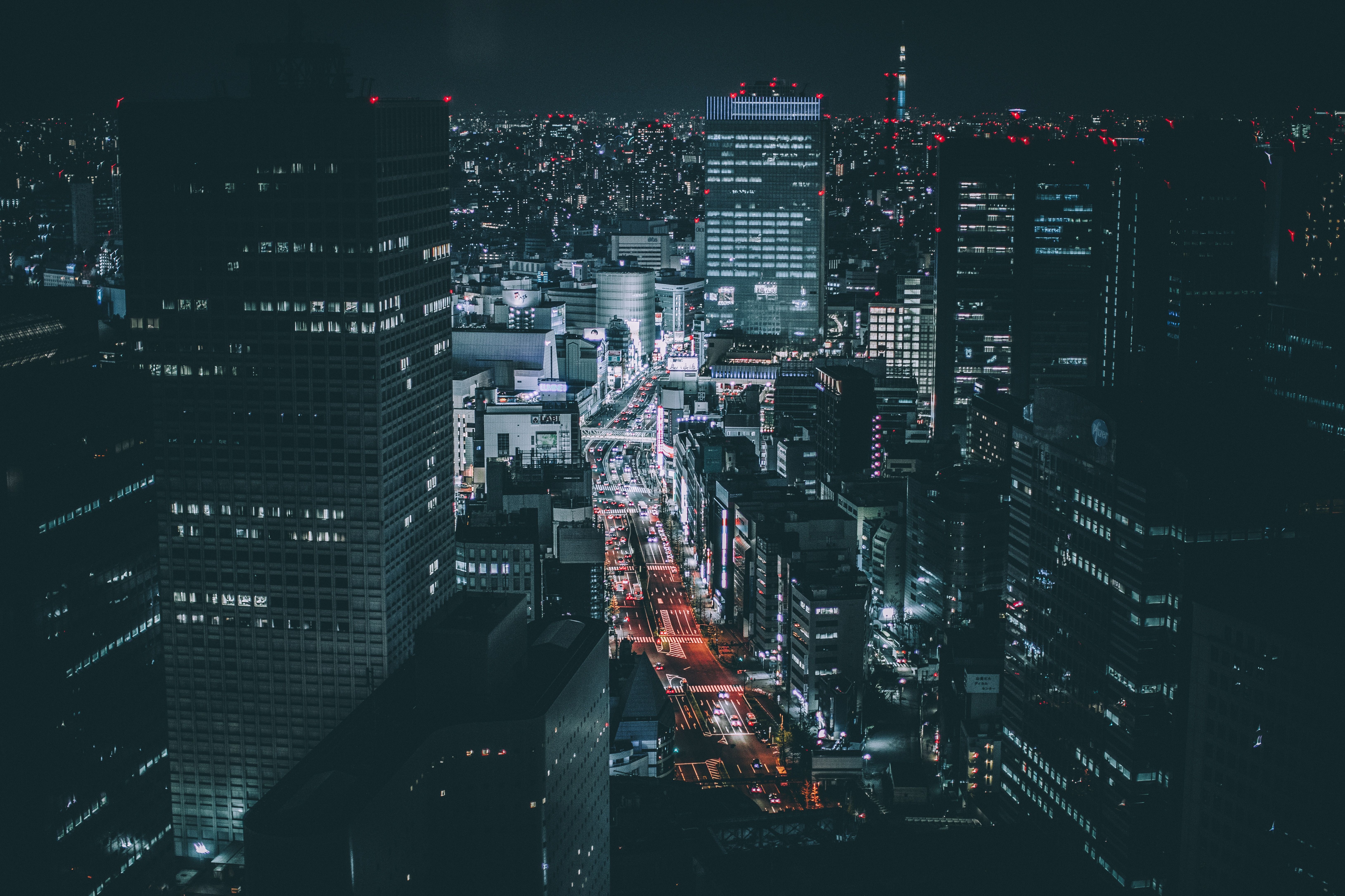 The Heat. Tokyo night, City aesthetic, Urban landscape