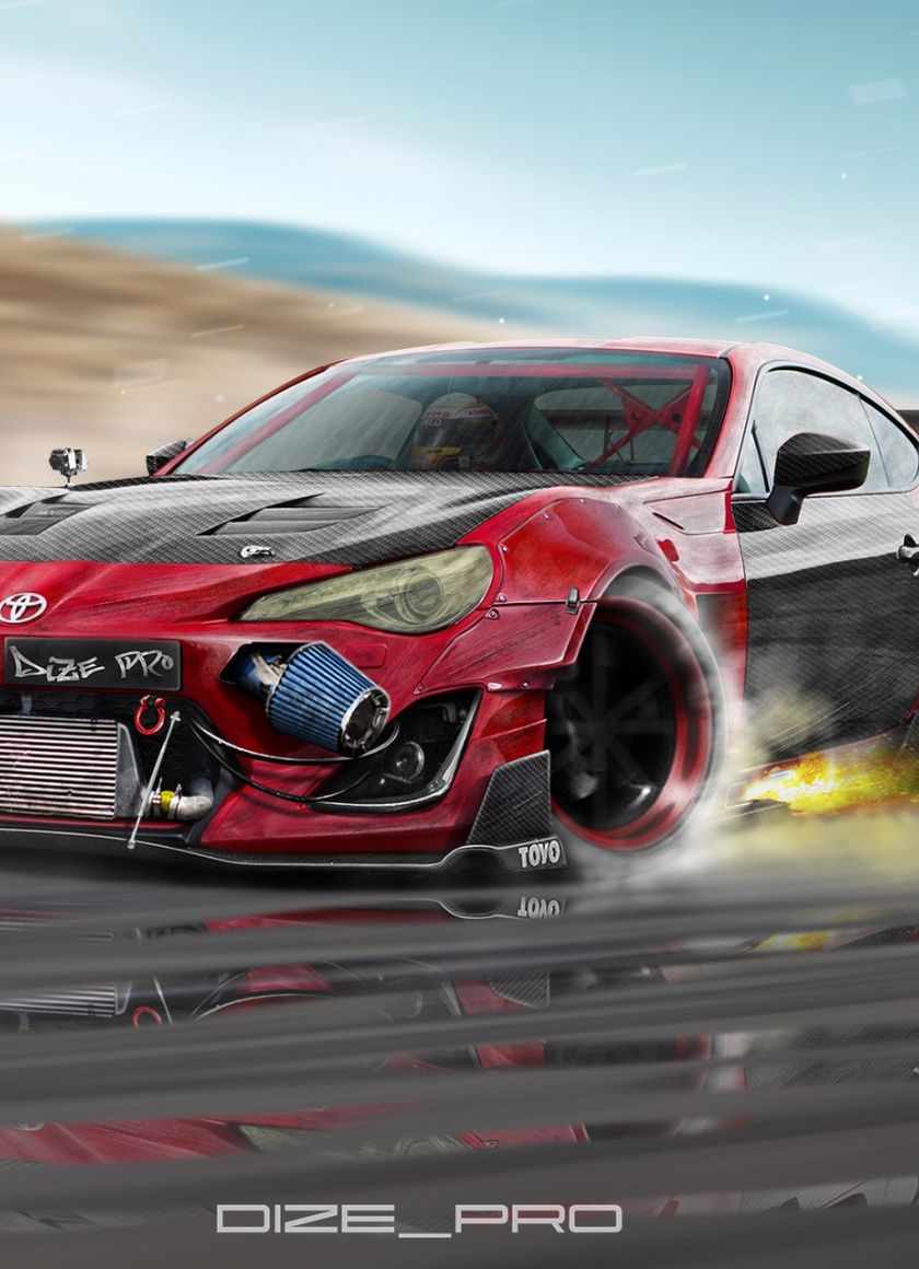 Download Toyota GT sports car wallpaper, 840x iPhone 4