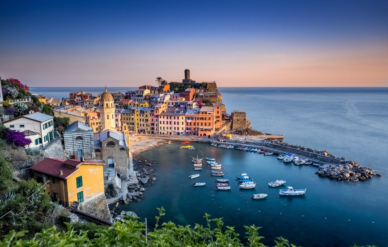 Wallpaper harbour, The Ligurian sea, Cinque Terre, Liguria