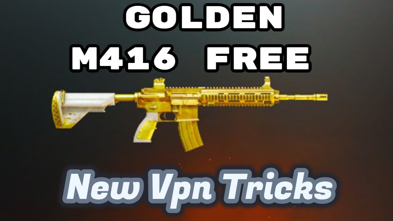 New Vpn Trick! Get Free M416 Golden Skin And Premium Crate Coupon