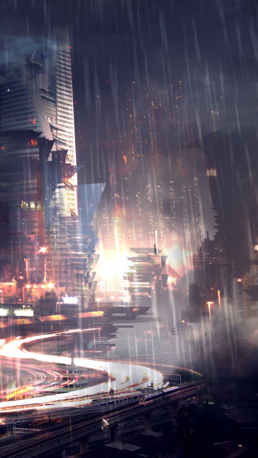Sci Fi City (1080x1920) Wallpaper
