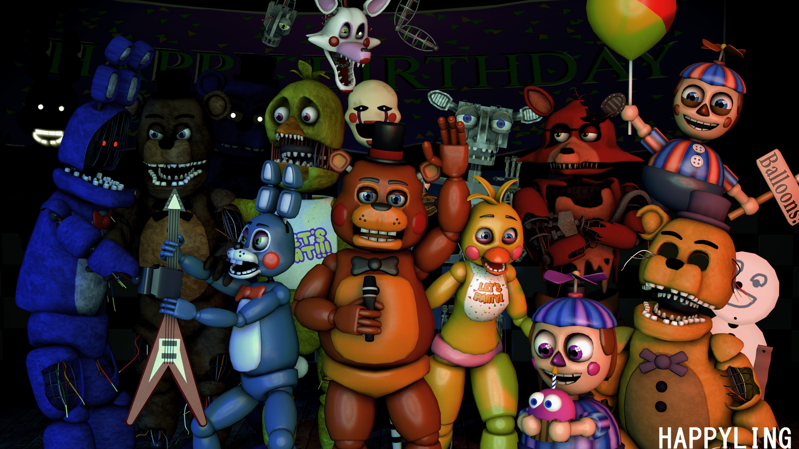 HD fnaf 1 wallpapers