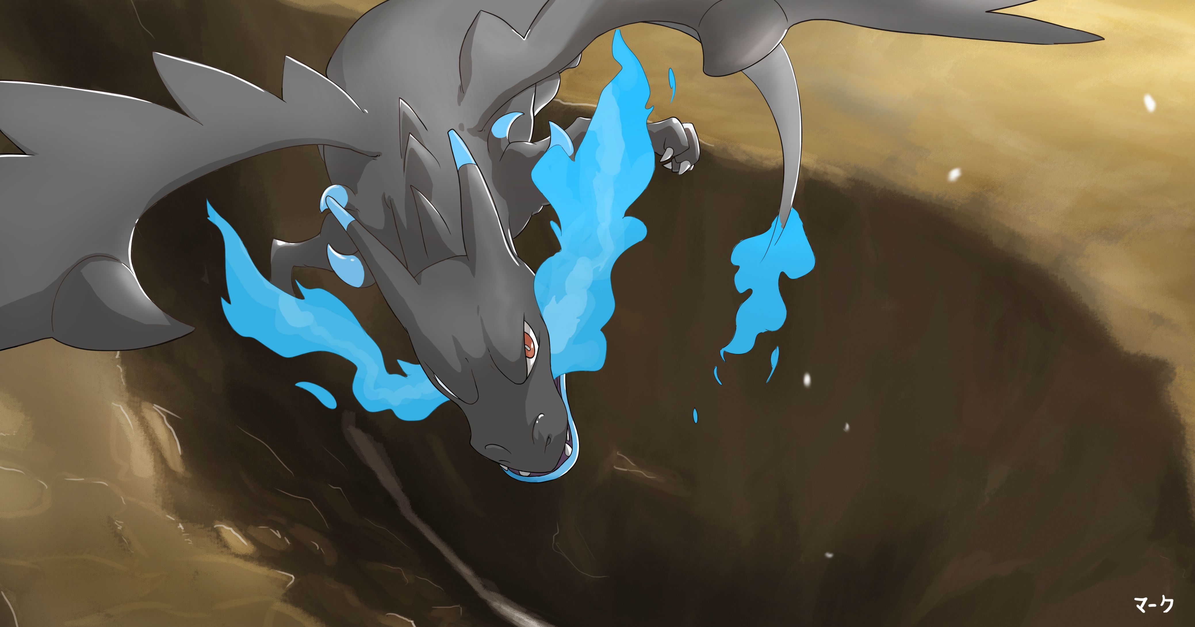 Amazing mega charizard X wallpaper art to Mark331