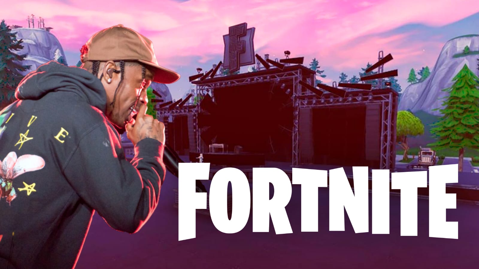 Travis Scott's Fortnite concert is already being built on the map