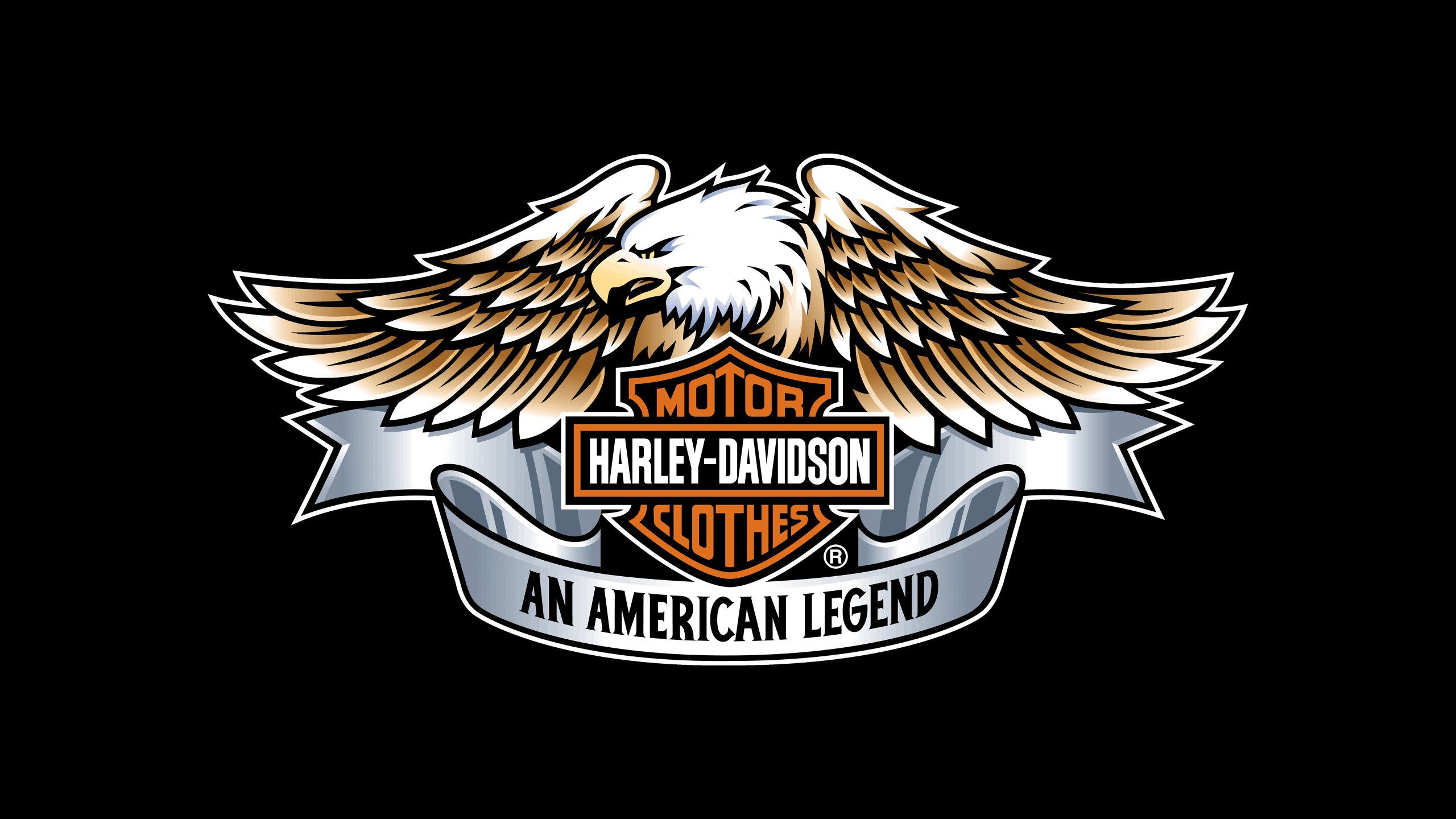 Harley Davidson Eagle Logo 4k 1440P Resolution HD 4k