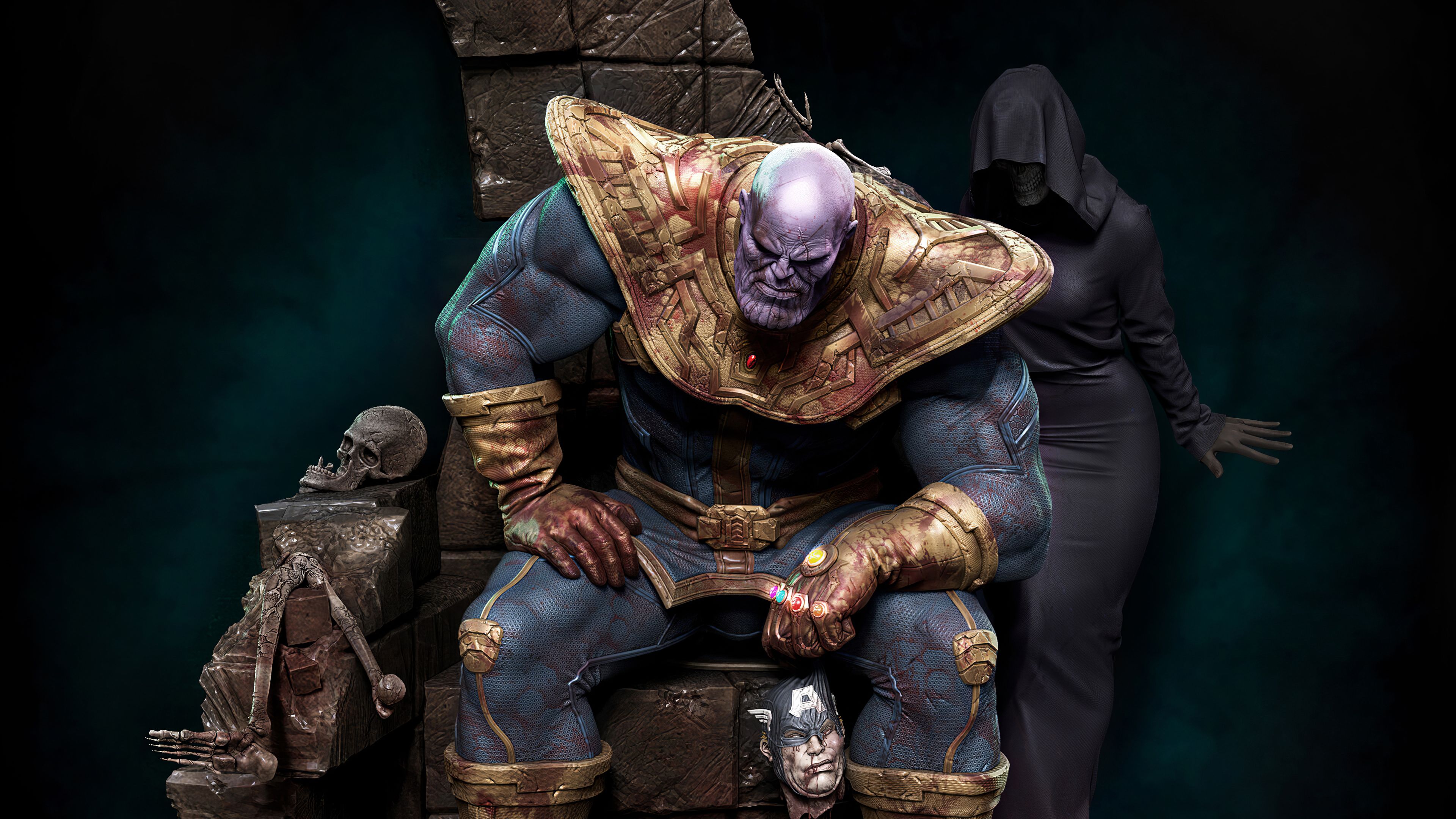 Thanos 4k 2020 Art, HD Superheroes, 4k Wallpapers, Image