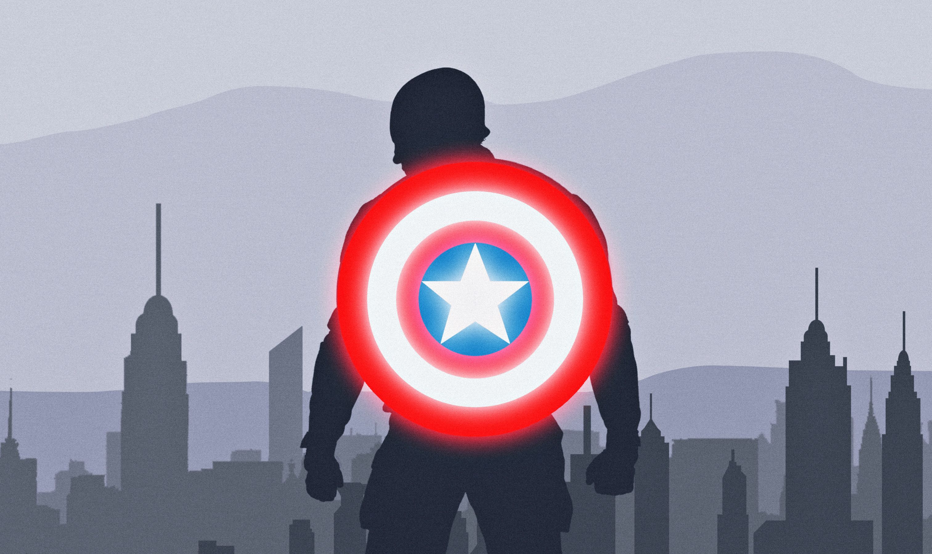 Captain America Logo 4k HD