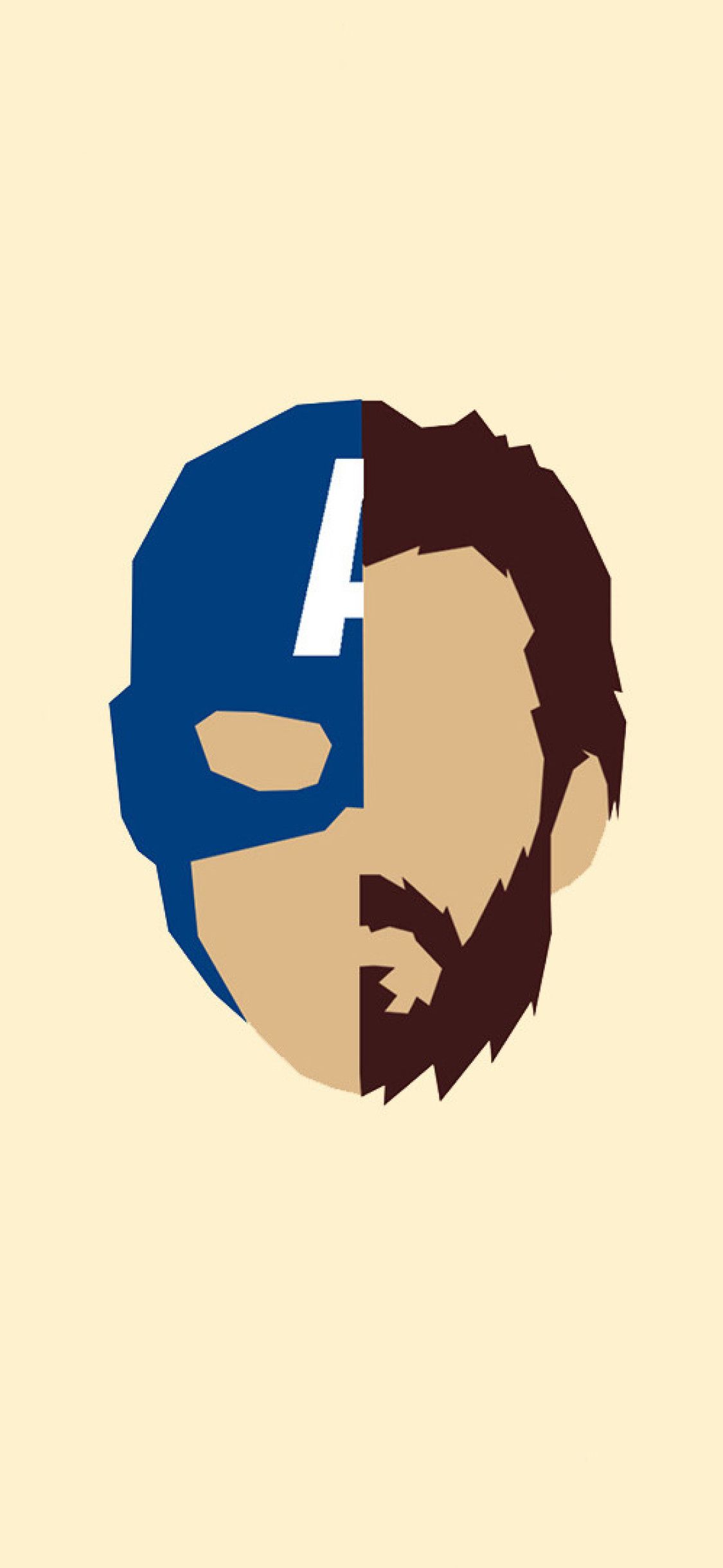 Captain America Steve Rogers Minimalism iPhone XS, iPhone
