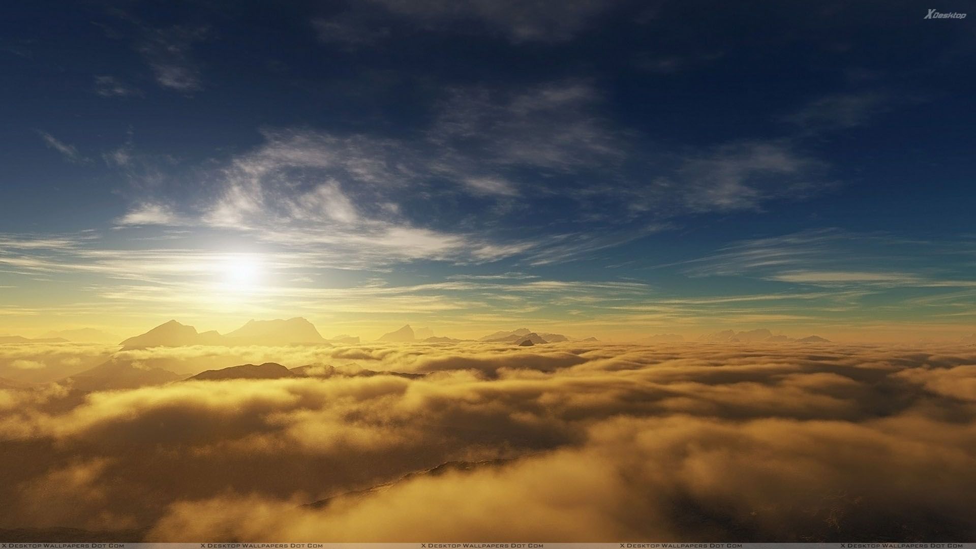 Free download In Morning Sun Rise And Clouds Closeup Wallpaper